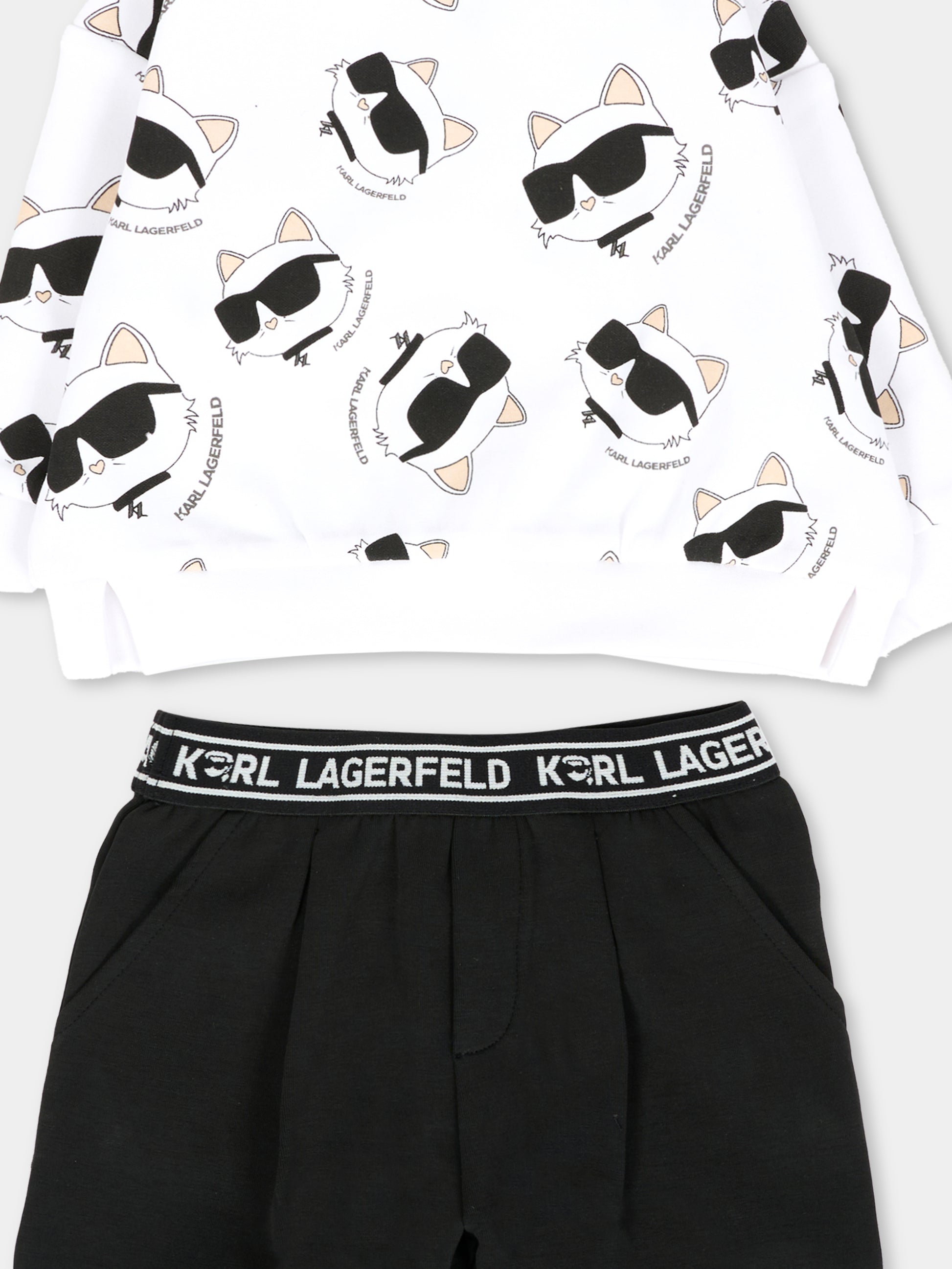 Completo nero per neonata con Choupette,Karl Lagerfeld Kids,Z30656 N50