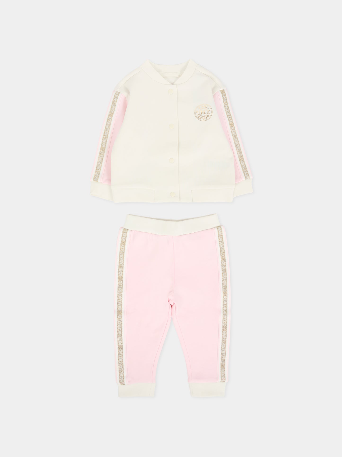 Completo rosa per neonata con Choupette,Karl Lagerfeld Kids,Z30670 N74