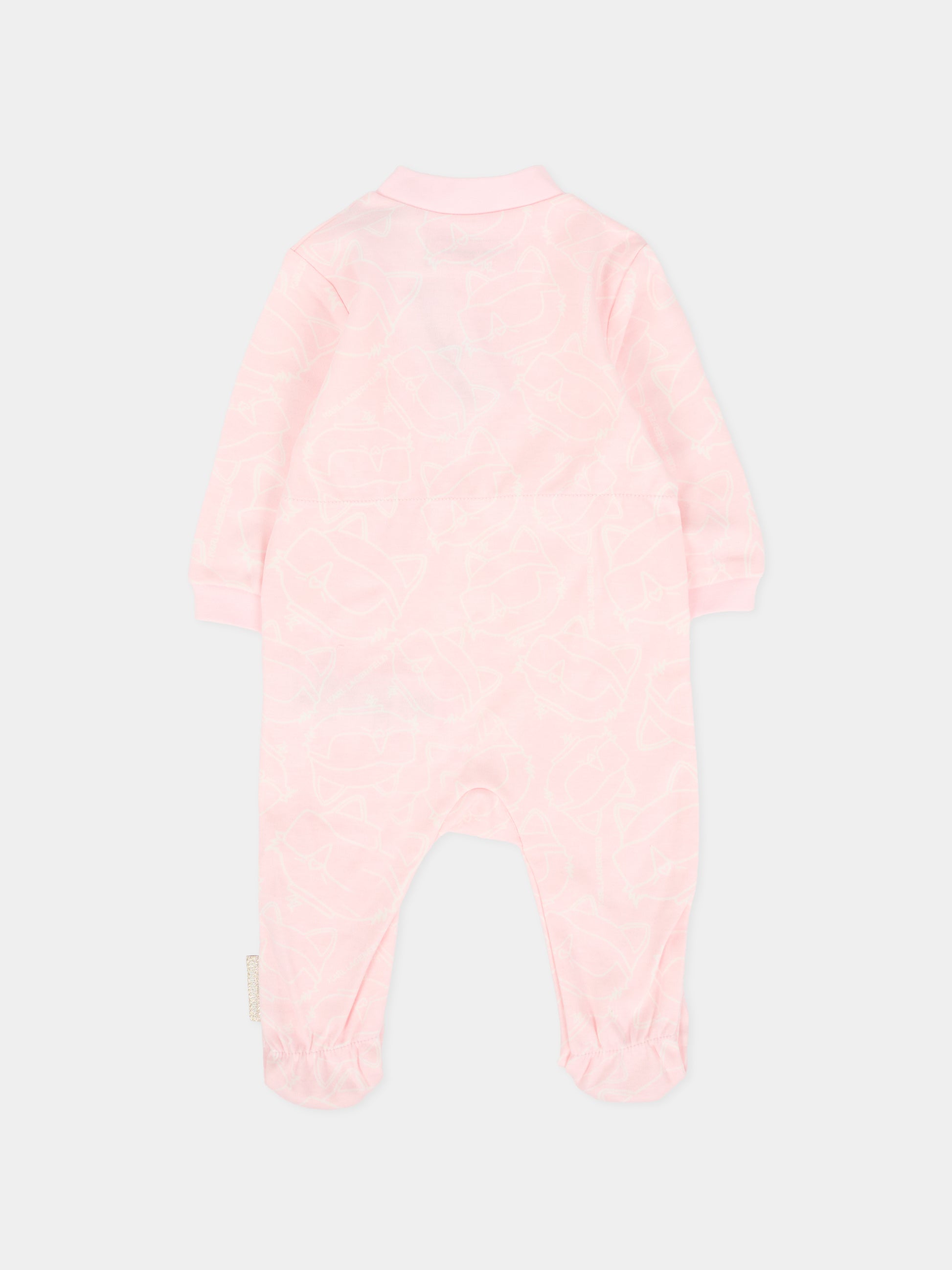 Set tutina rosa per neonata con Choupette,Karl Lagerfeld Kids,Z30968 N74