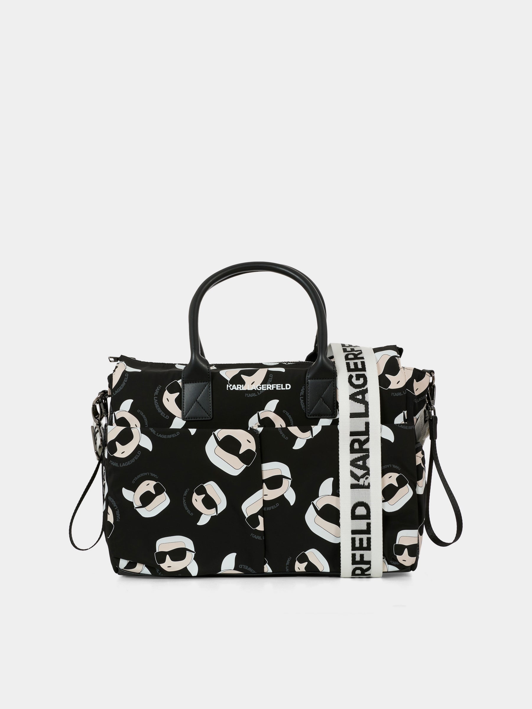 Borsa mamma nera per neonati con Karl Lagerfeld,Karl Lagerfeld Kids,Z30998 09B