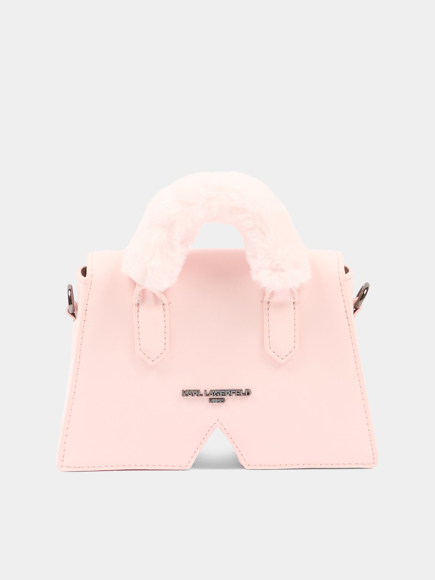 Borsa IKON K rosa per bambina con logo,Karl Lagerfeld Kids,Z31015 47P