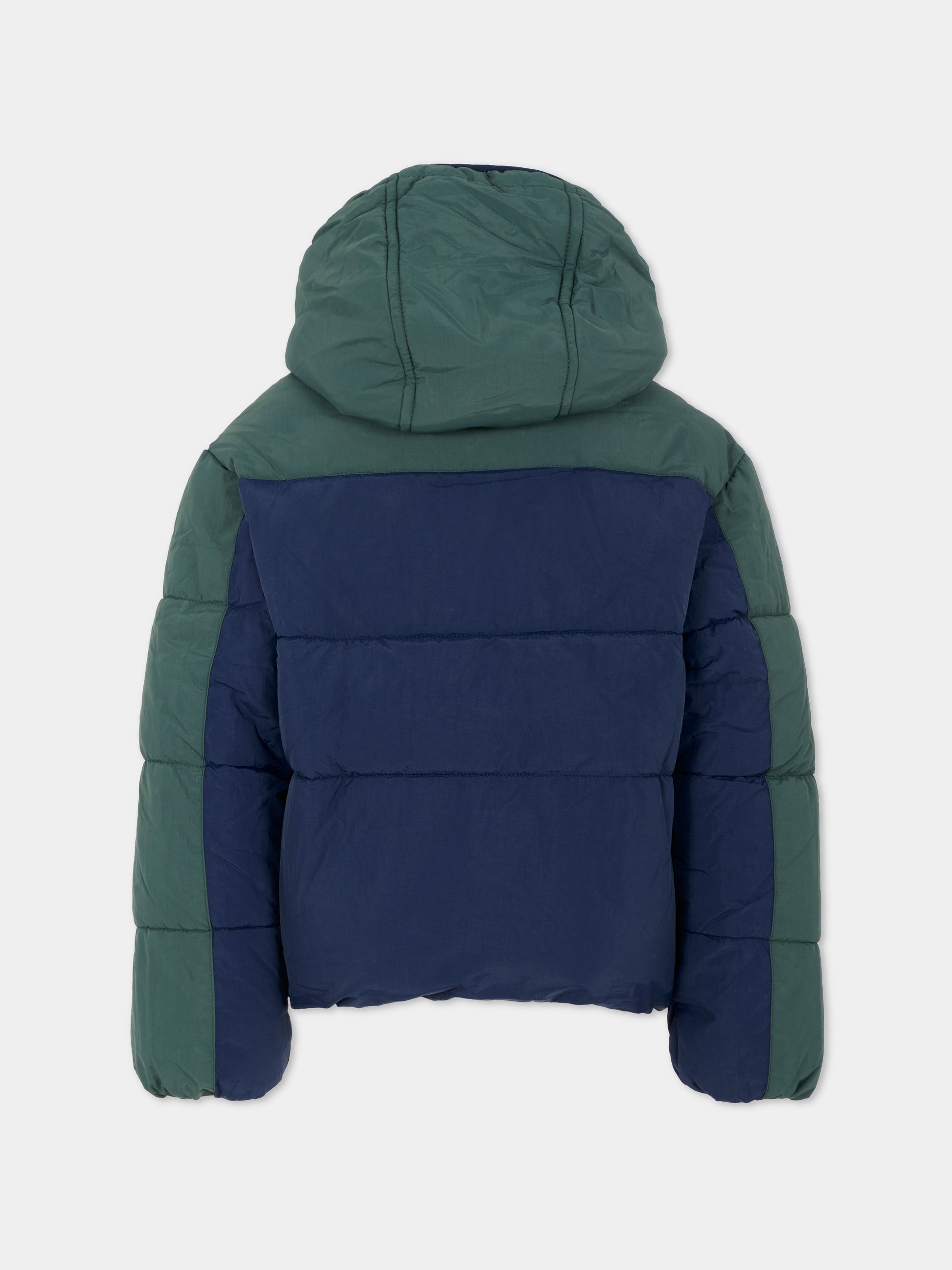 Piumino blu per bambino con logo,Timberland,T60554 672