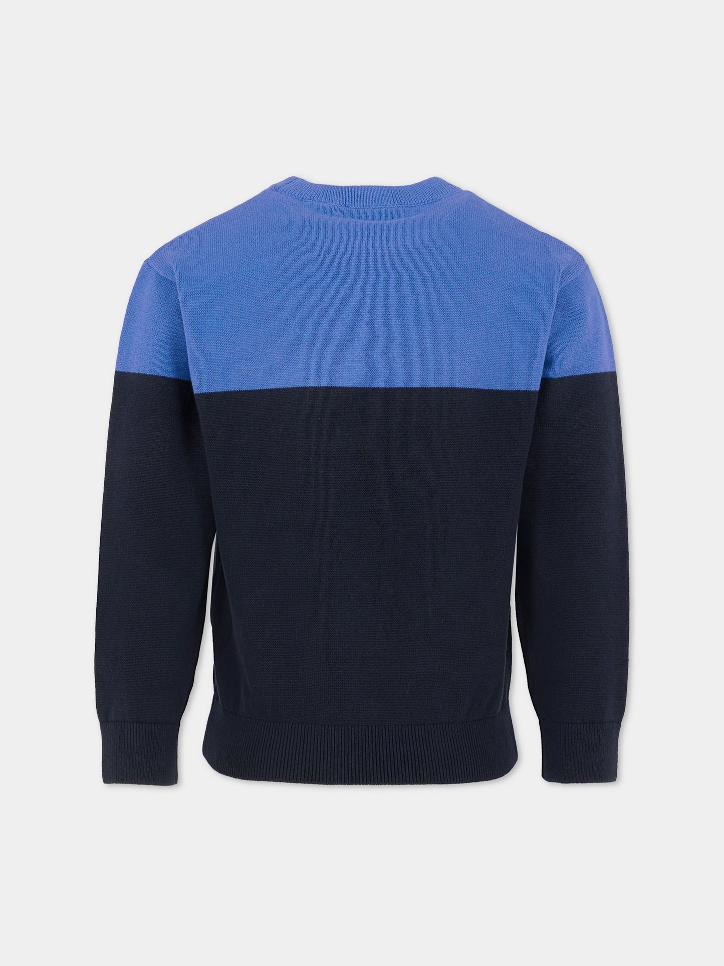 Maglione blu per bambino con patch,Timberland,T60568 85T