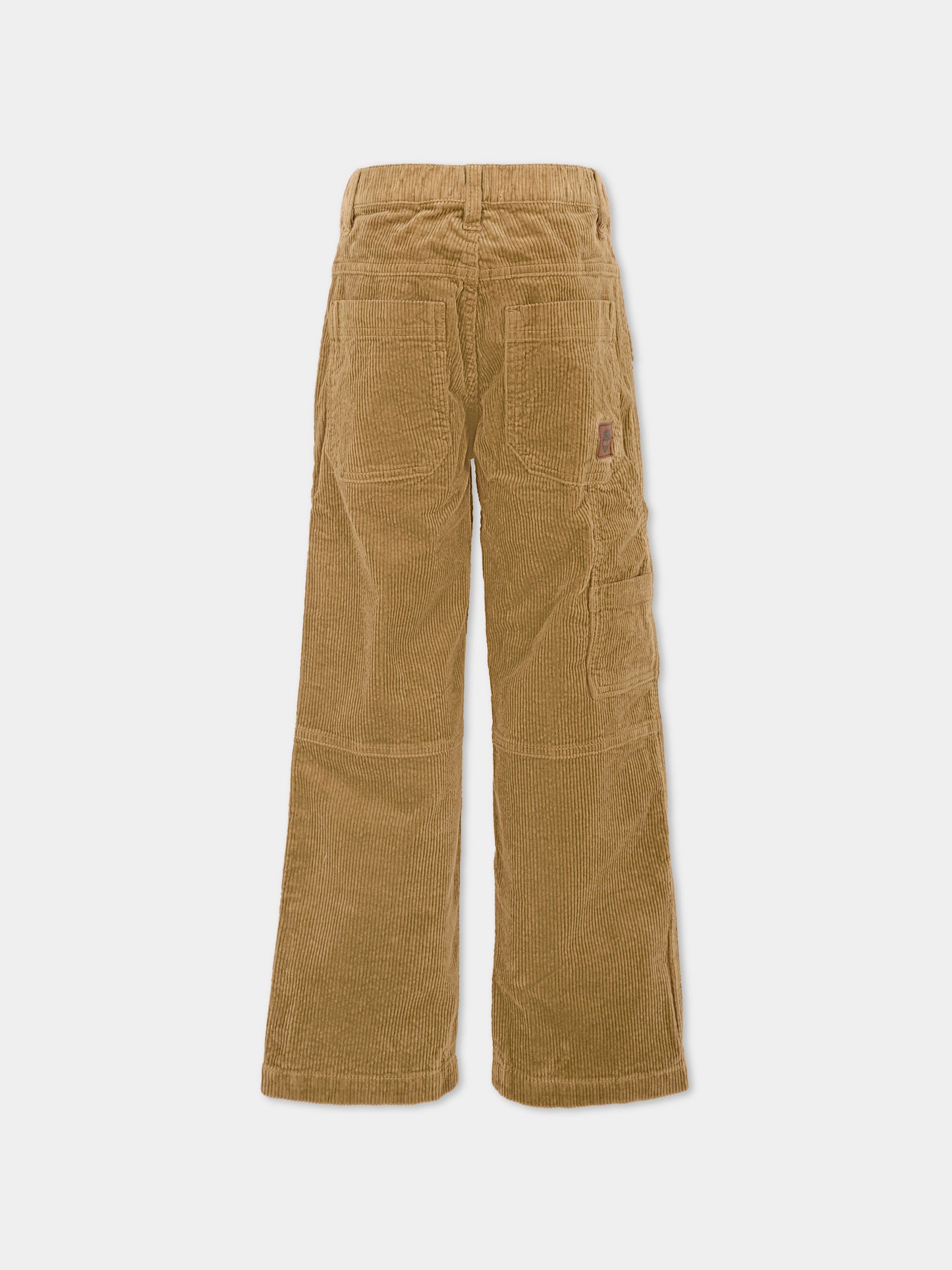 Pantaloni beige per bambino con logo,Timberland,T60576 659