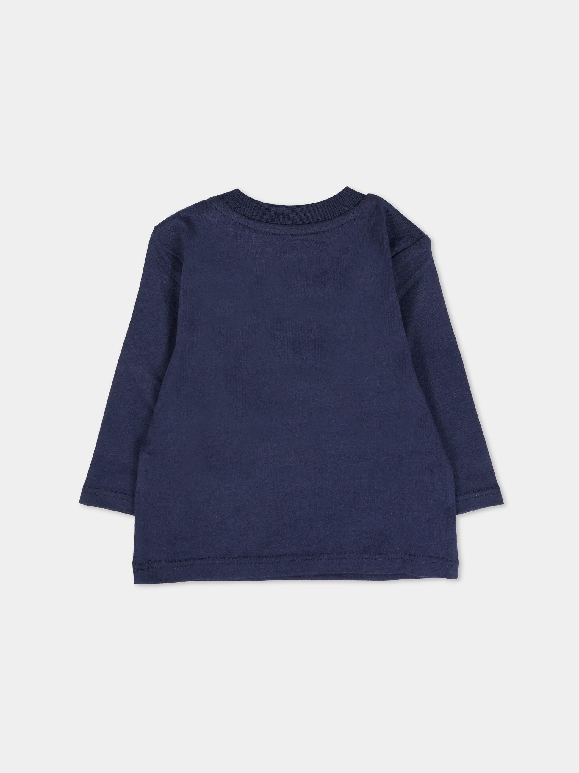 T-shirt blu per neonato con logo,Timberland,T60589 85T