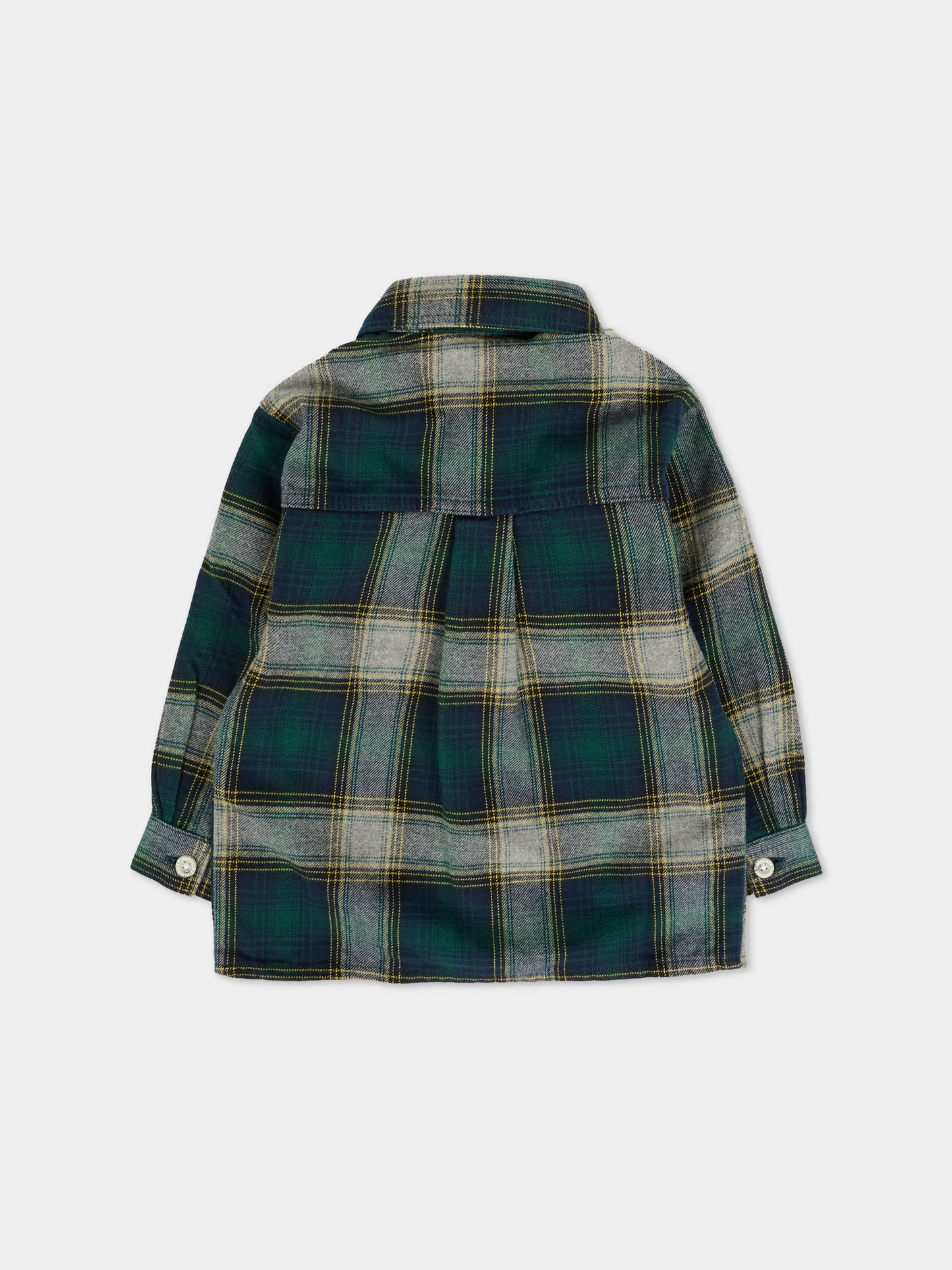 Camicia verde per neonato con patch,Timberland,T60600 672