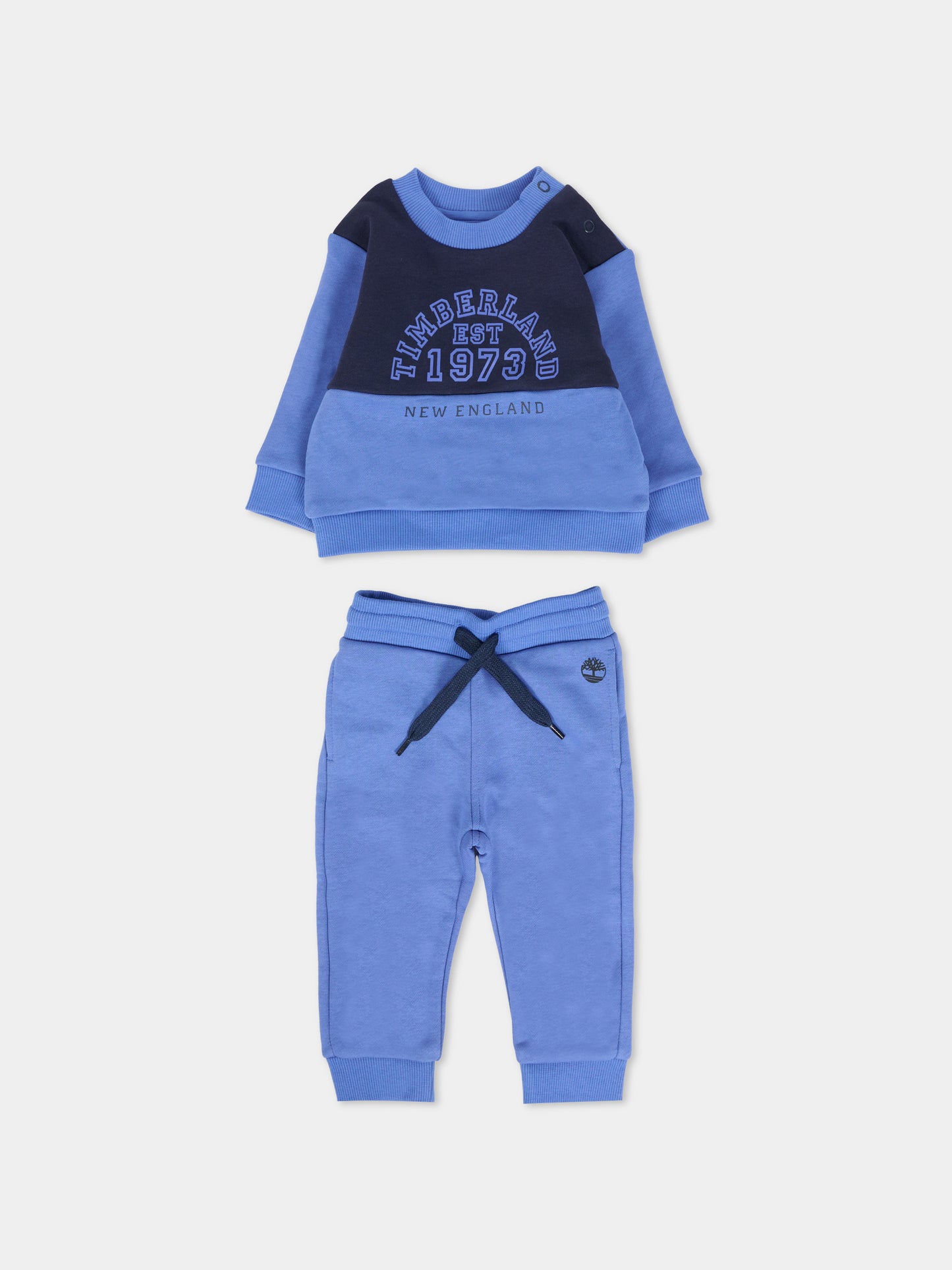 Completo blu per neonato con logo,Timberland,T60610 882