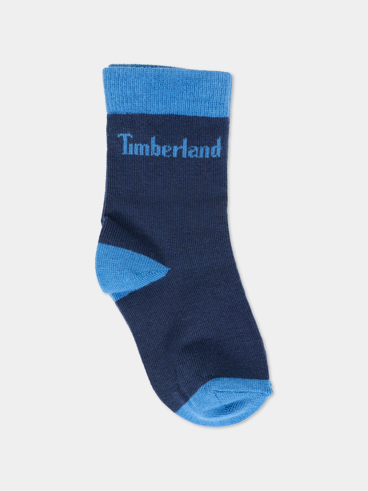 Set calze blu per bambino con logo,Timberland,T60740 85T