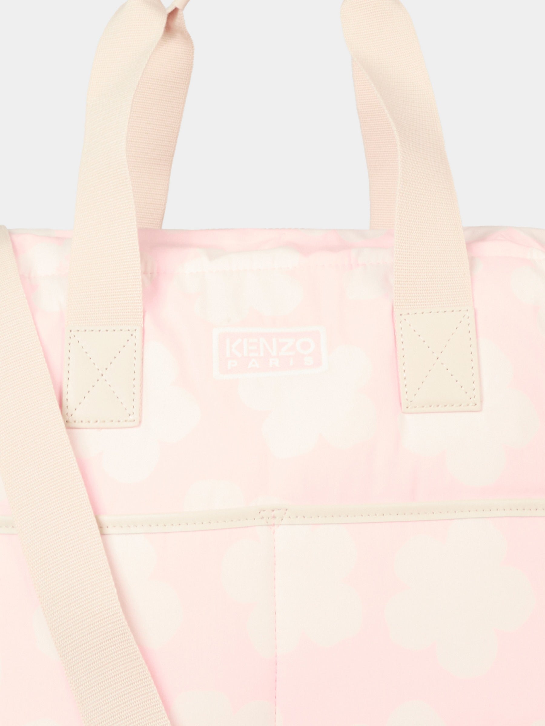 Borsa mamma rosa per neonata con fiori,Kenzo Kids,K61210 46T