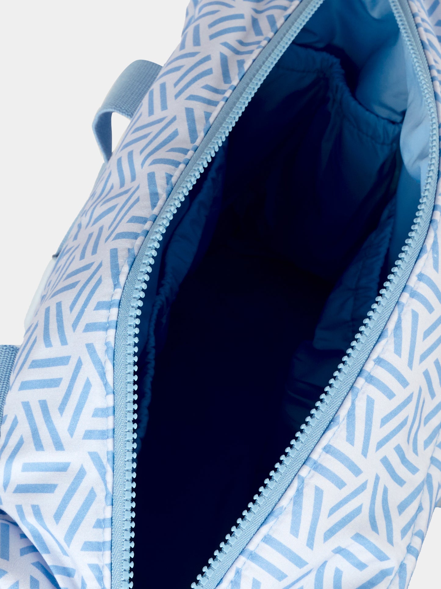 Borsa mamma blu per neonato con motivo geometrico,Kenzo Kids,K61210 771