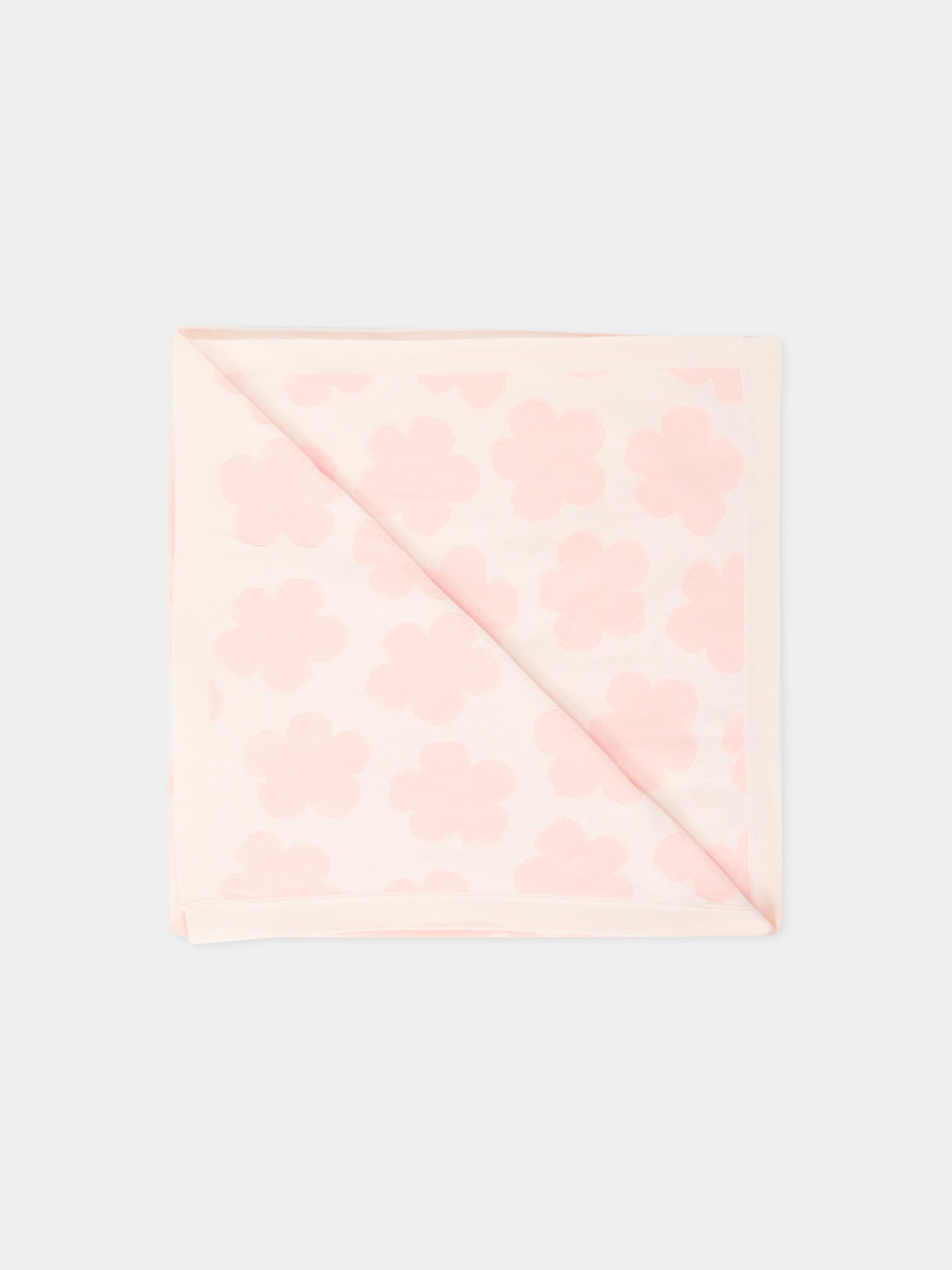 Coperta rosa per neonata con fiori,Kenzo Kids,K61211 46T