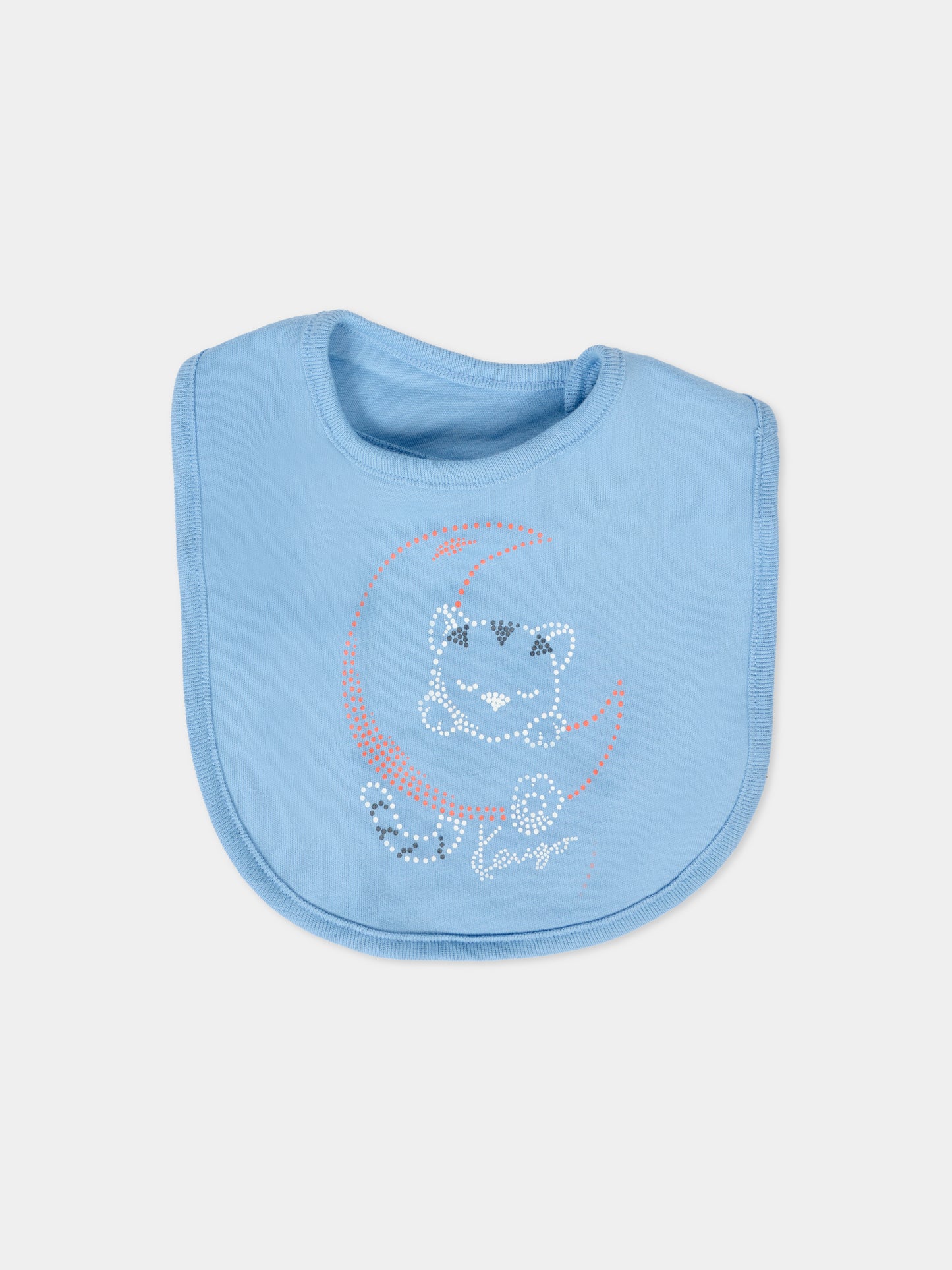 Set tutina azzurra per neonato con tigre all over,Kenzo Kids,K61247 771