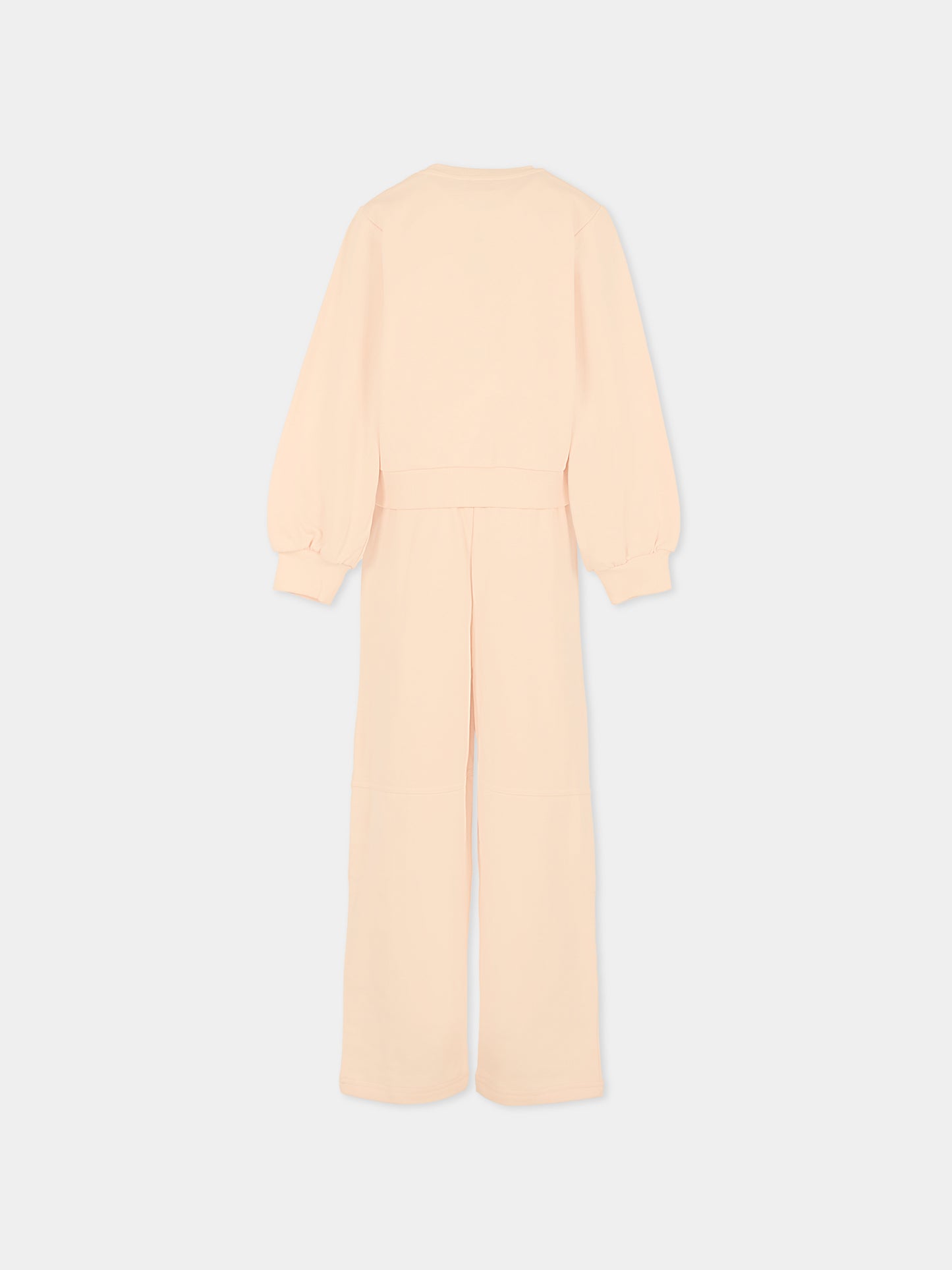 Completo rosa per bambina con tigre,Kenzo Kids,K61335 46M