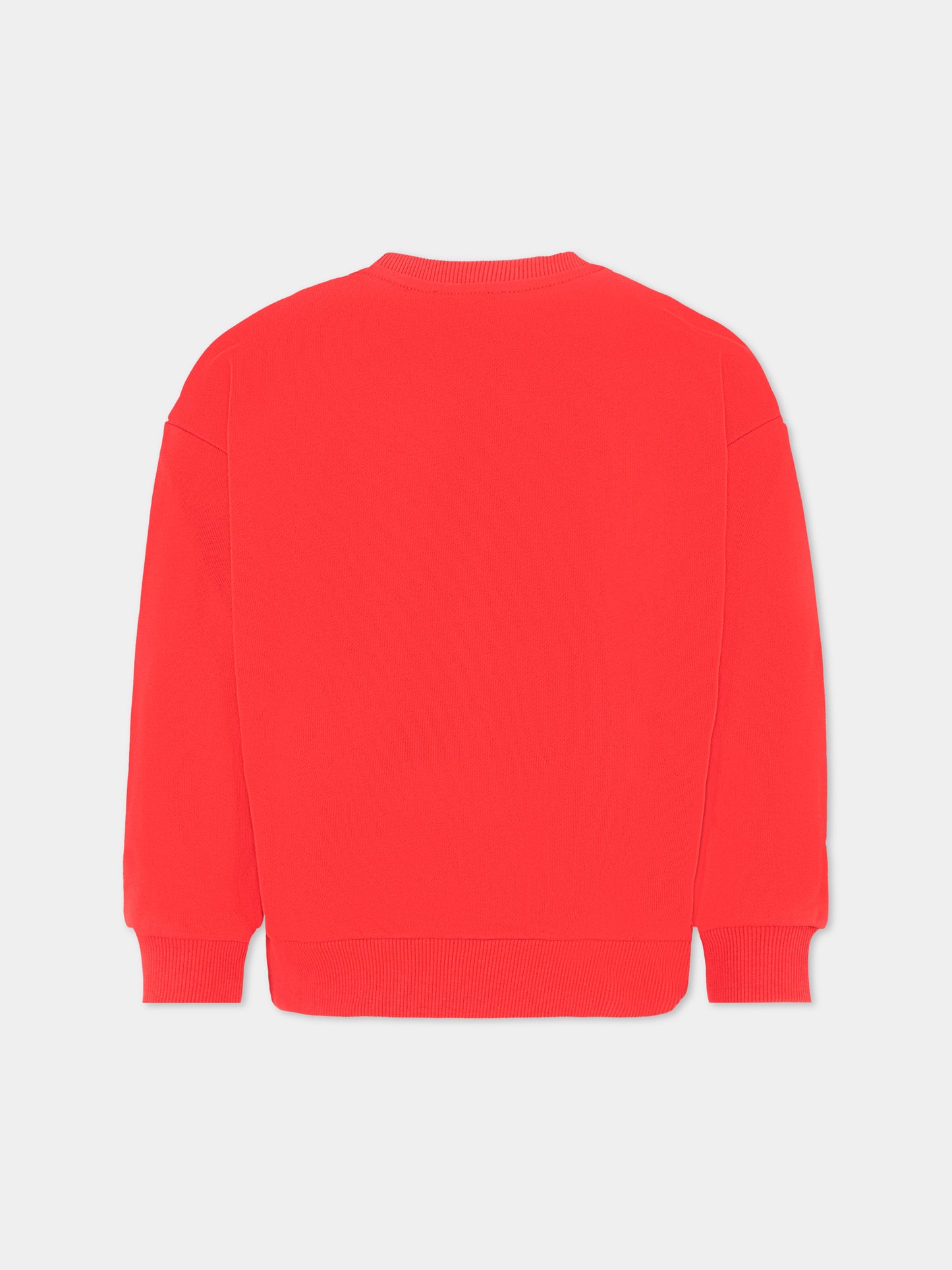 Felpa rossa per bambini con Lucky Tiger,Kenzo Kids,K61432 968