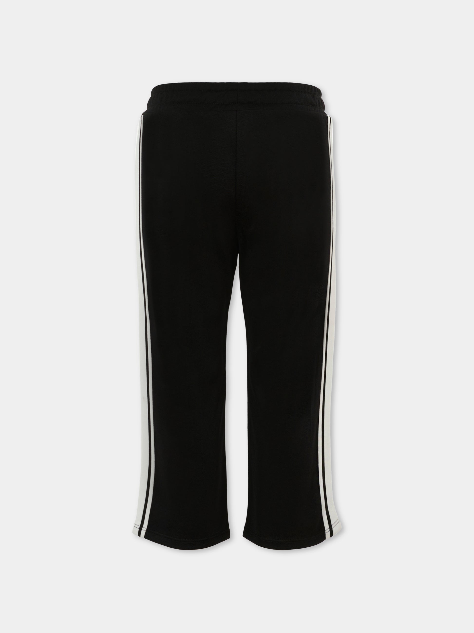 Pantaloni neri per bambino con Lucky Tiger,Kenzo Kids,K61477 095