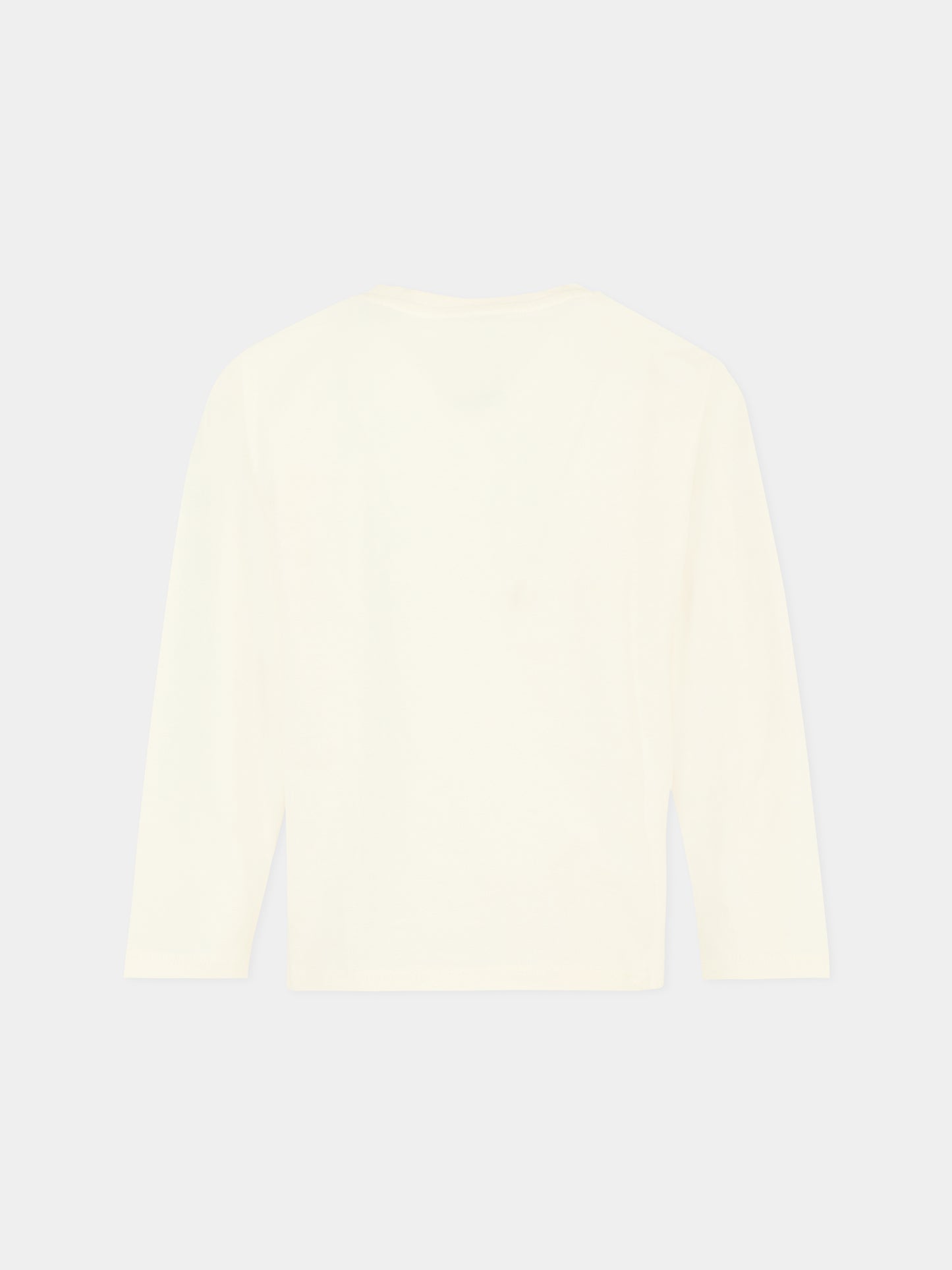 T-shirt avorio per bambini con logo,Kenzo Kids,K61496 117
