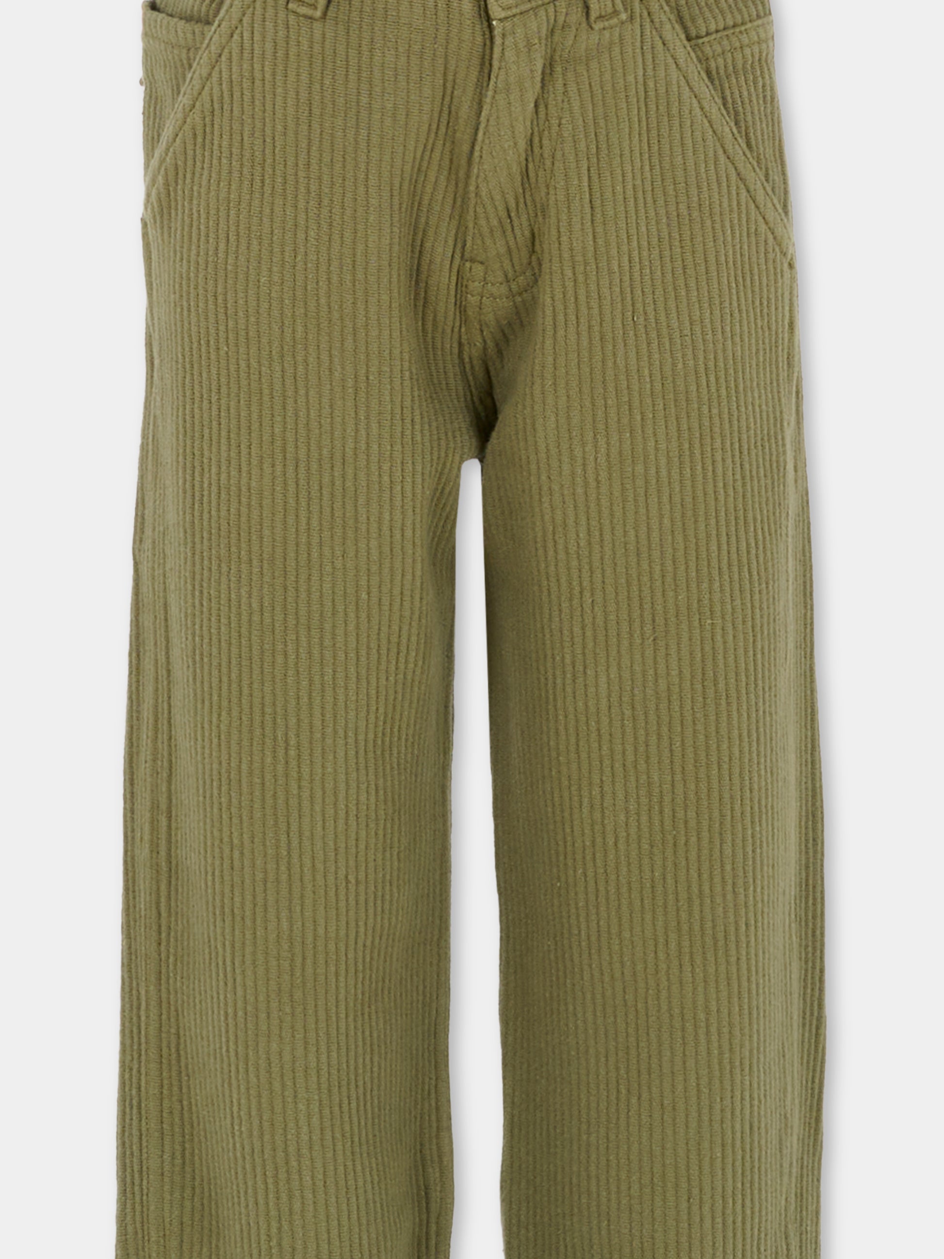 Pantaloni verdi per bambino con logo,Hugo,G00469 65F