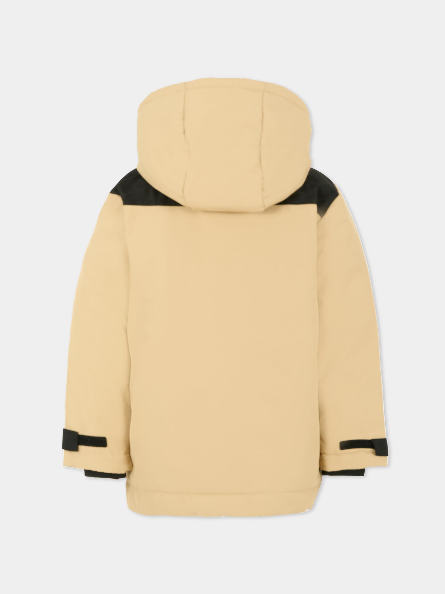 Parka beige per bambino con logo,Hugo,G00485 P90