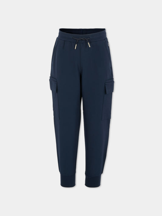 Pantaloni blu per bambino con logo,Boss,J52295 849