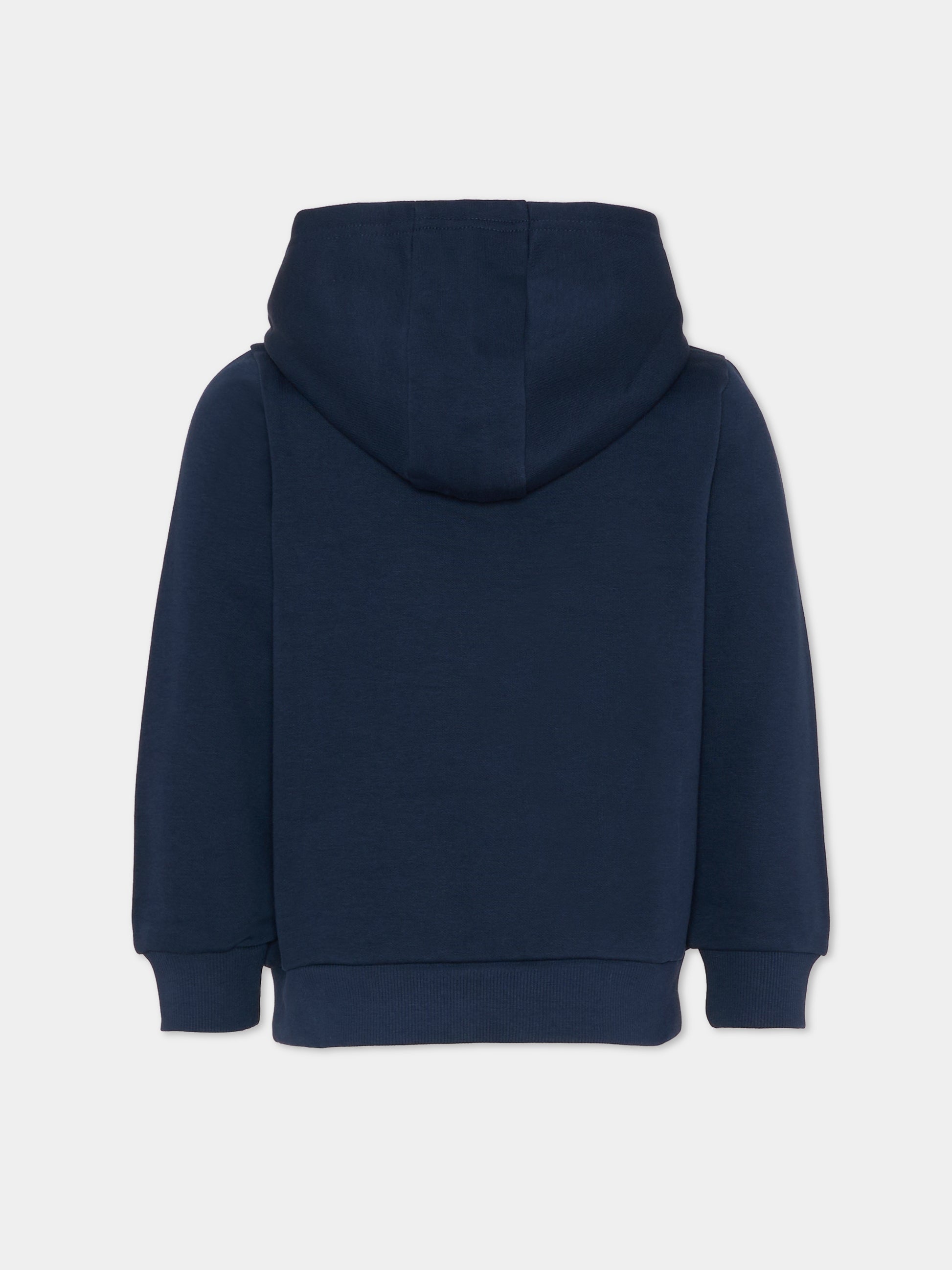 Felpa blu per bambino con logo bianco,Boss,J52351 849