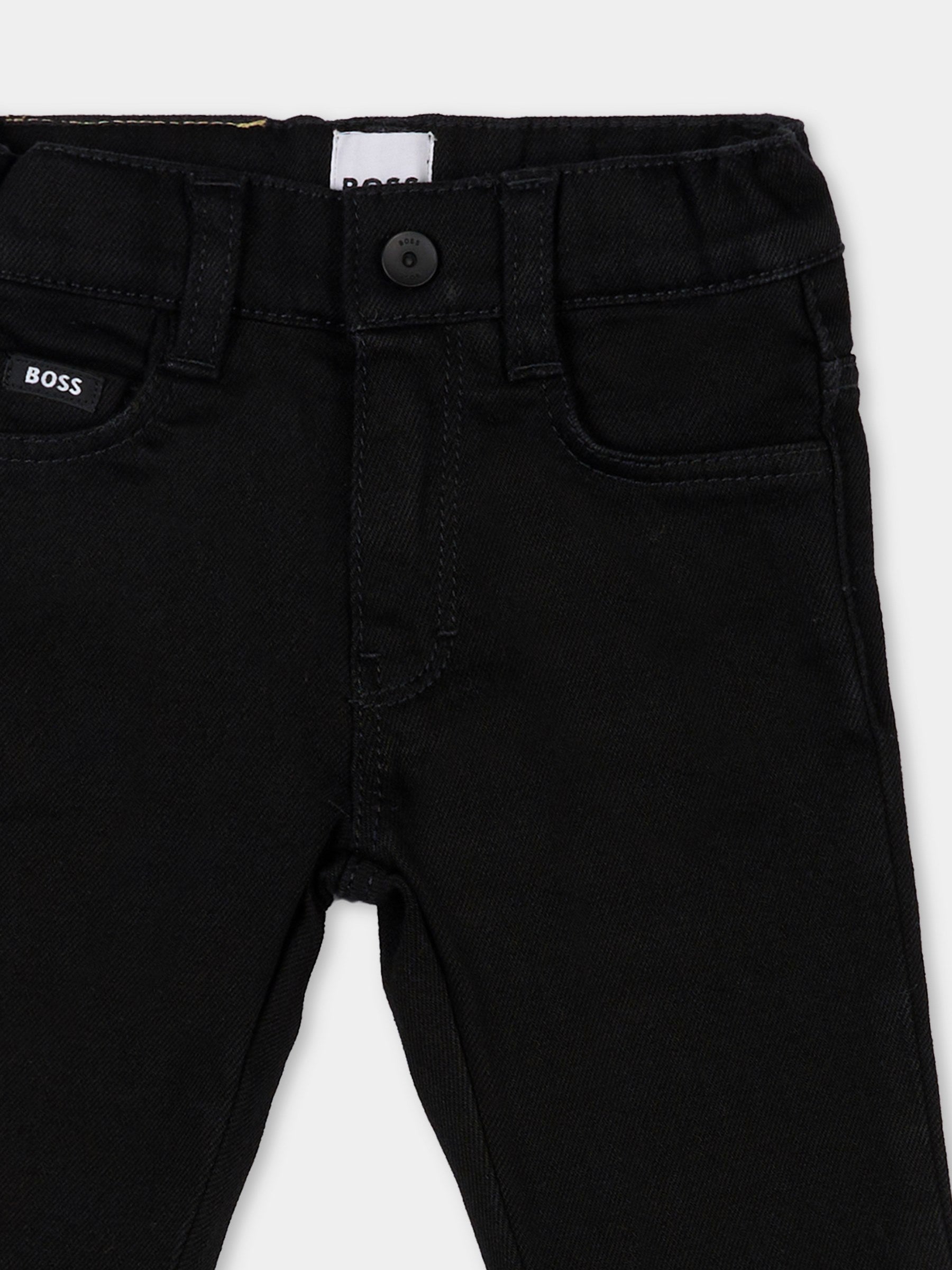 Jeans neri per neonato,Boss,J52440 09B