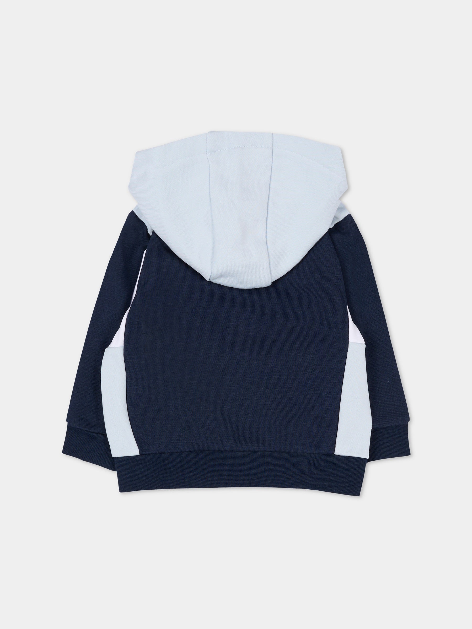 Felpa blu per neonato con logo,Boss,J52447 849