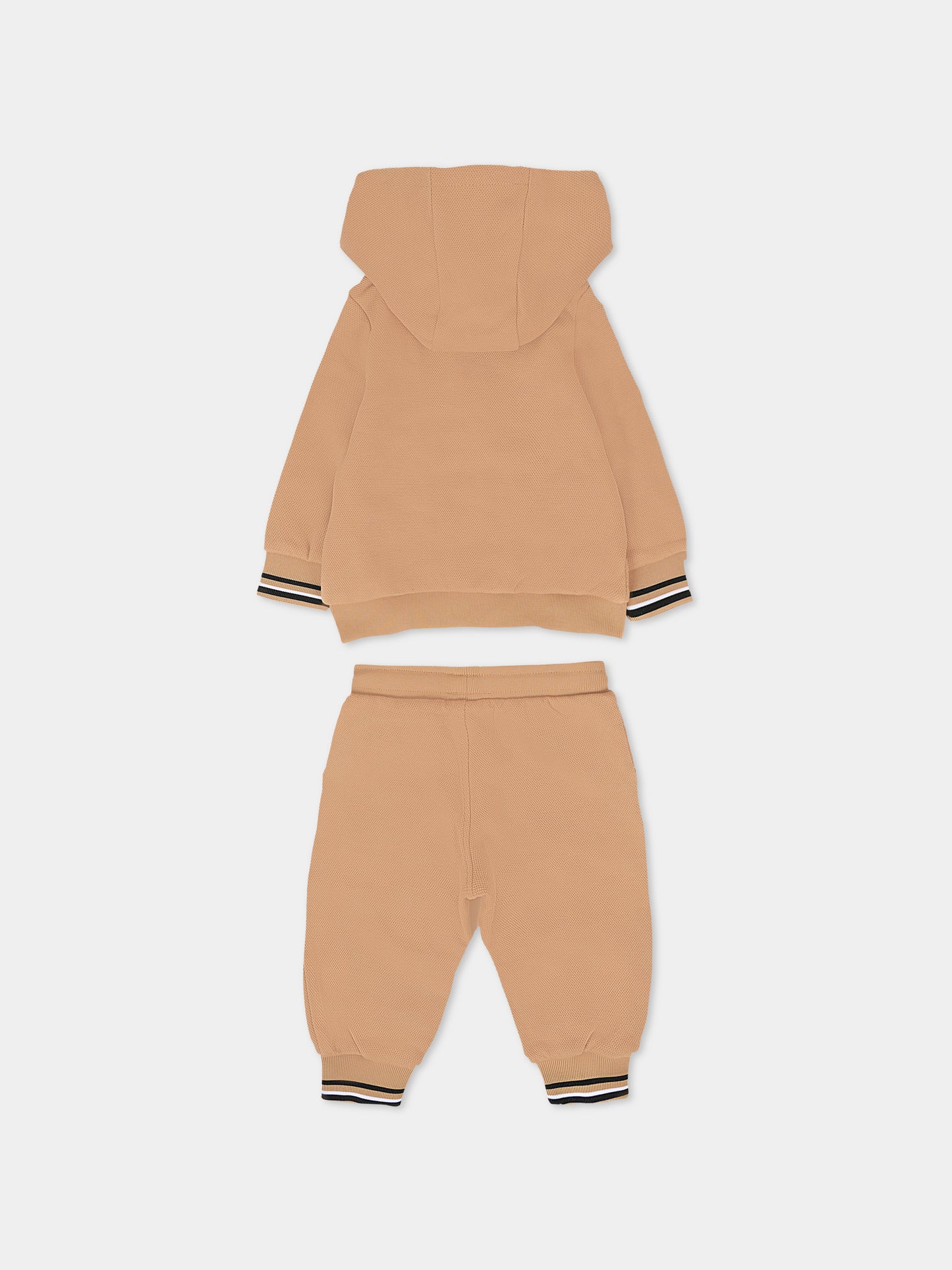 Completo beige per neonato con logo,Boss,J52480 269
