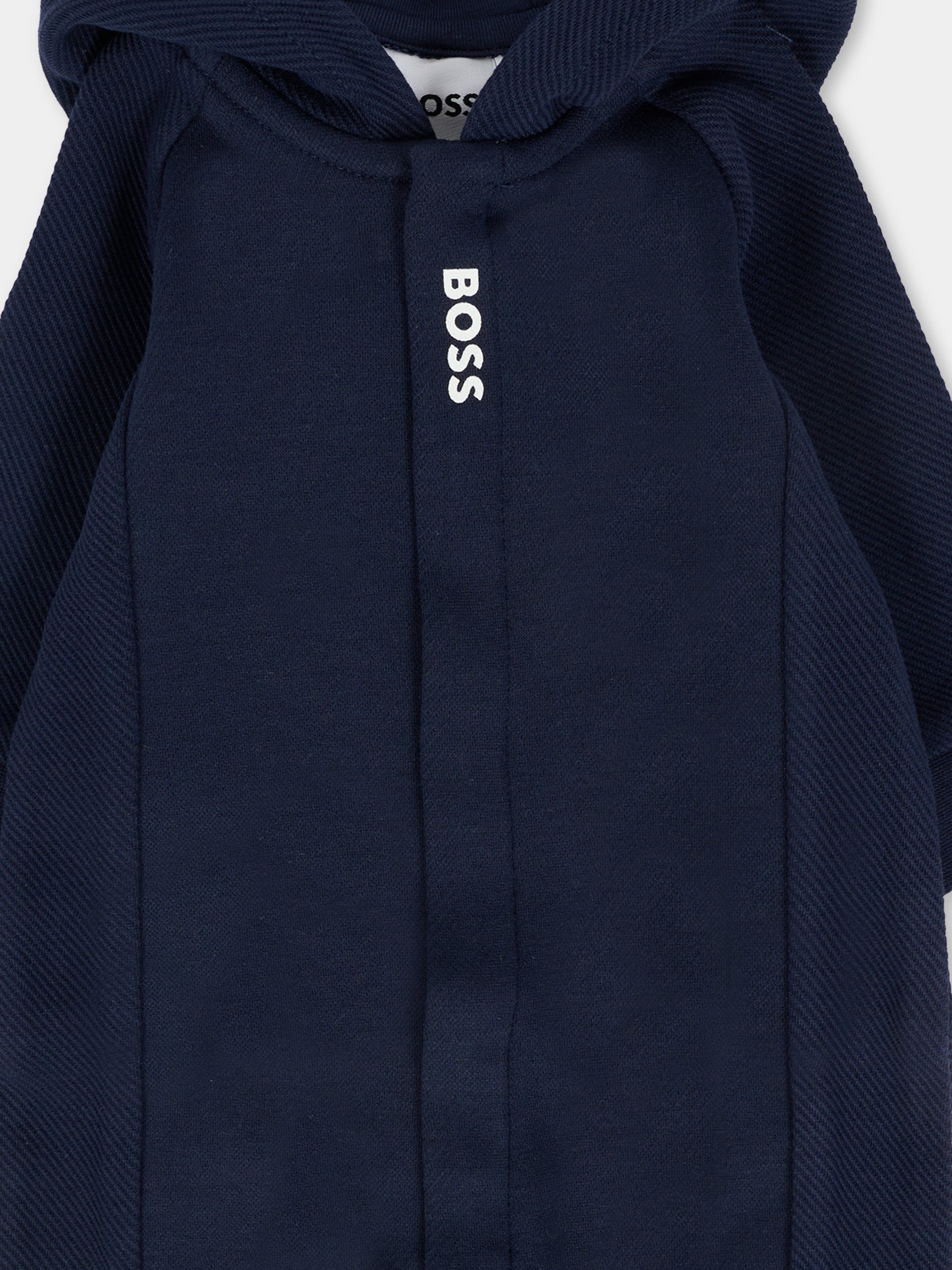 Tutina blu per neonato con logo,Boss,J52530 849