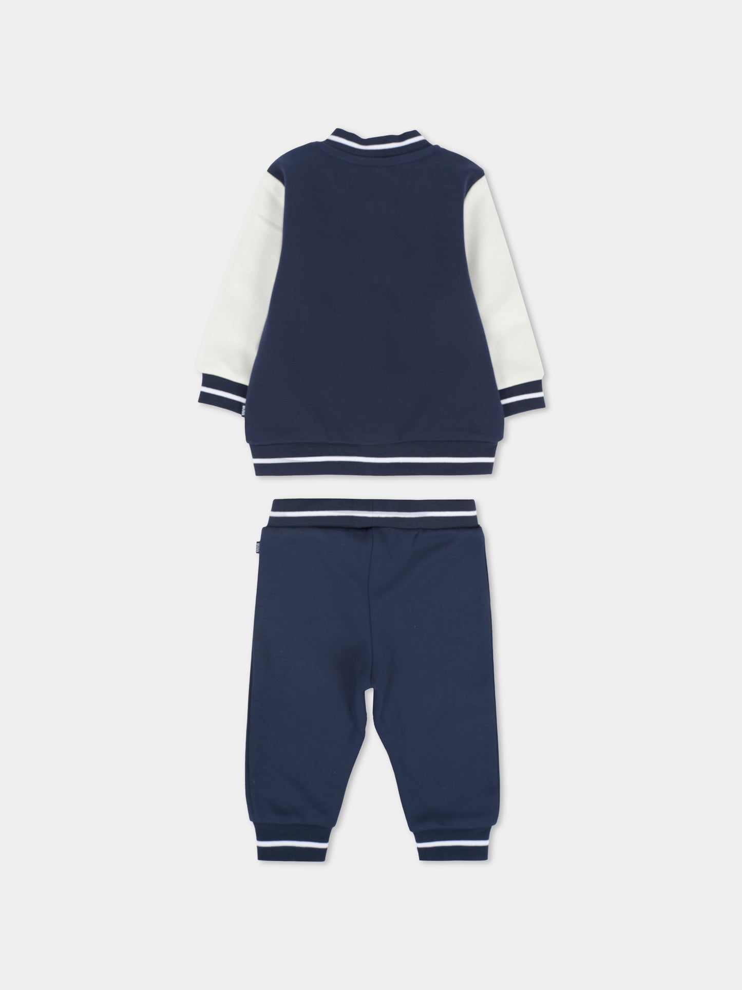 Completo blu per neonato con logo BB,Boss,J52537 849