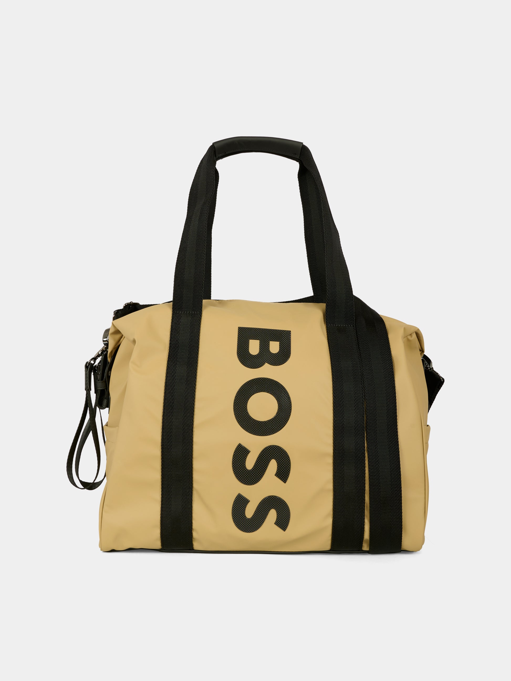 Borsa mamma beige per neonati con logo,Boss,J52609 269