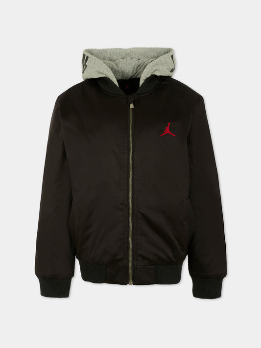 Bomber nero per bambino con jumpman,Jordan,95D647 023