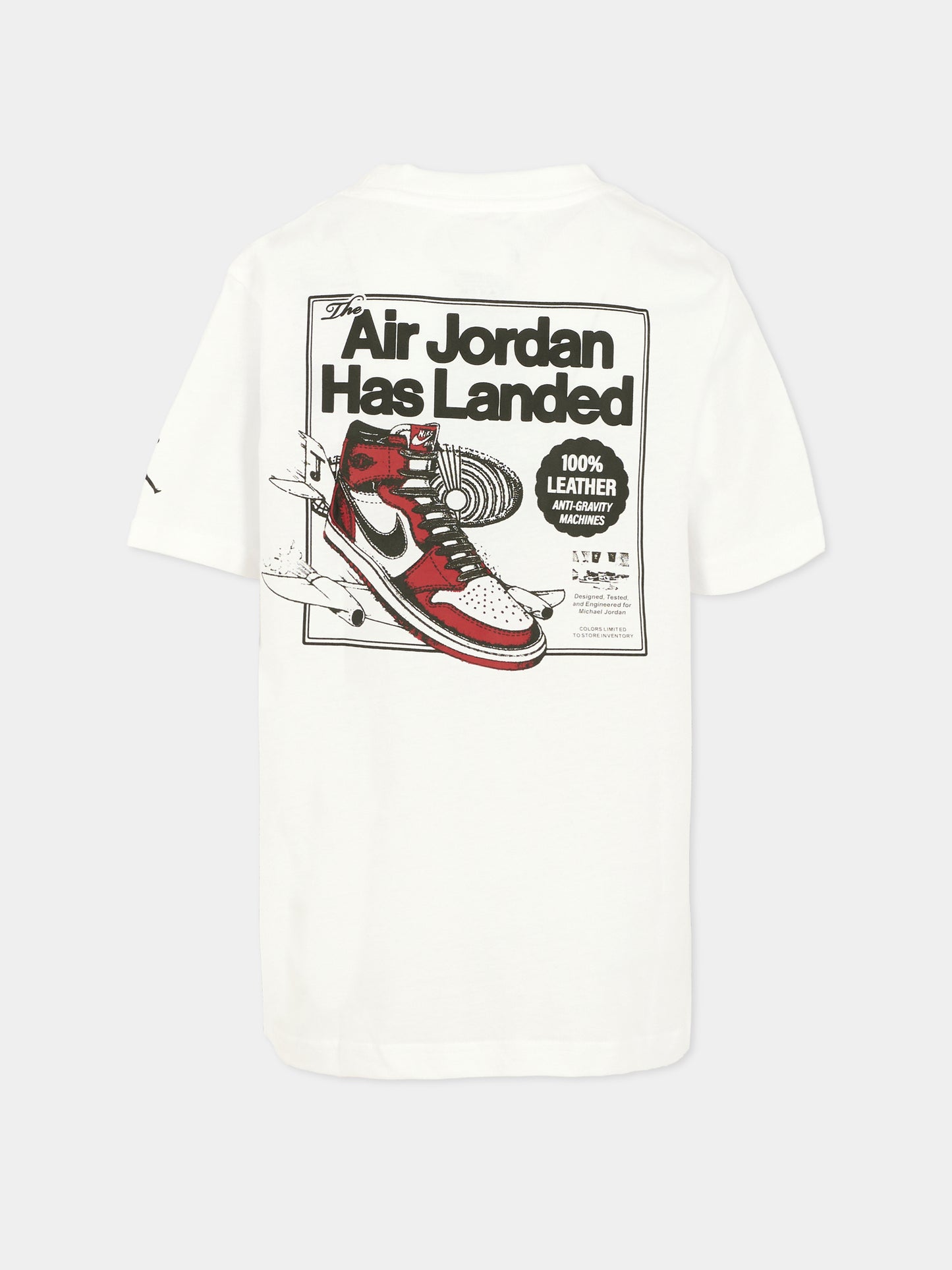 T-shirt bianca per bambino con sneakers,Jordan,95F279 001