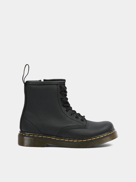Anfibi neri 1460 per bambini,Dr. Martens,1460 T 15373001 BLACK SOFTY T