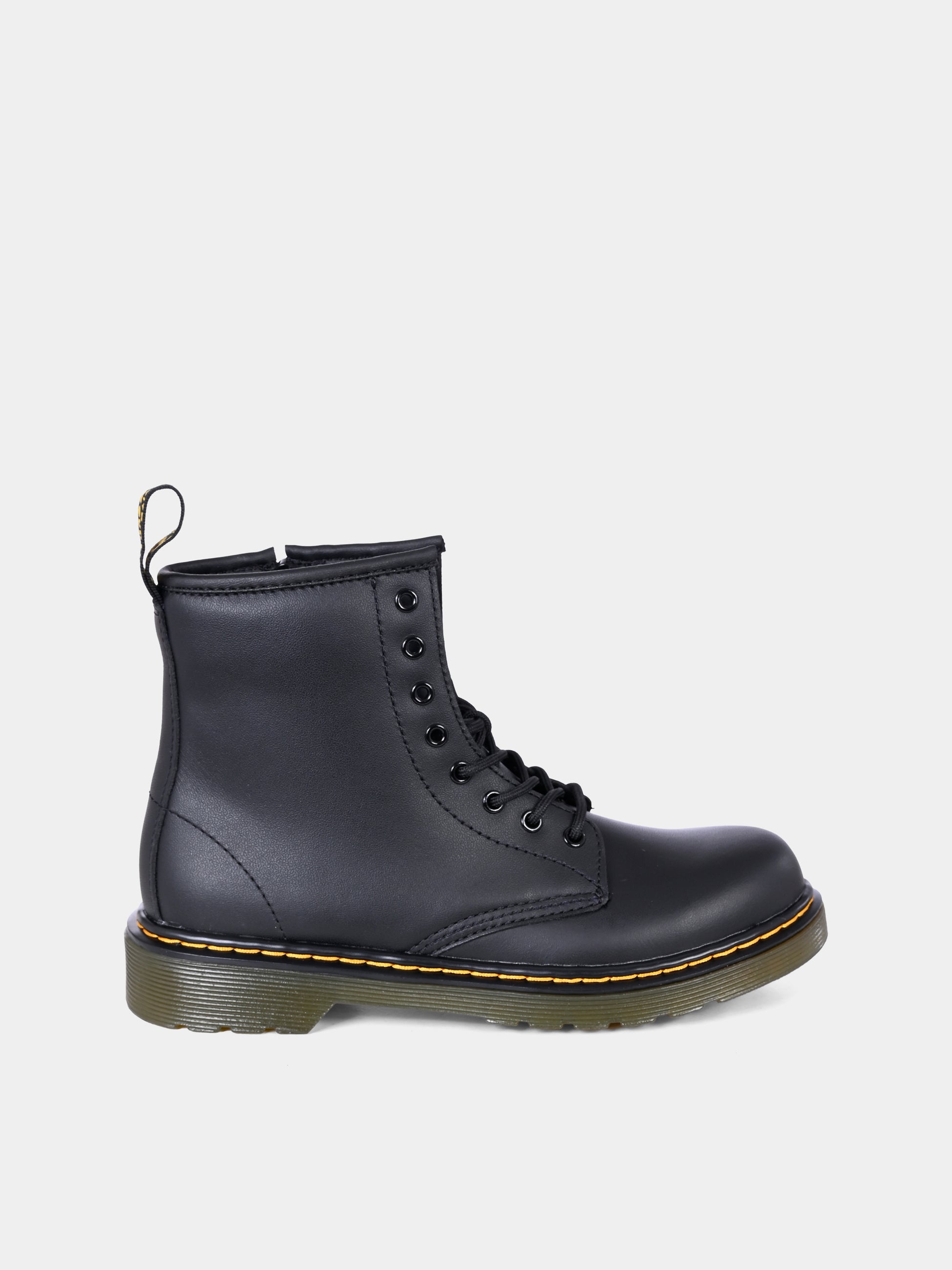 Anfibi neri 1460 per bambini,Dr. Martens,1460 J 15382001 BLACK SOFTY T