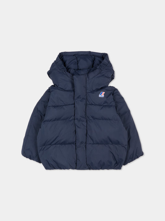 Piumino Le Vrai 4.0 Aurele blu per neonati,K-way,K7142VW K89