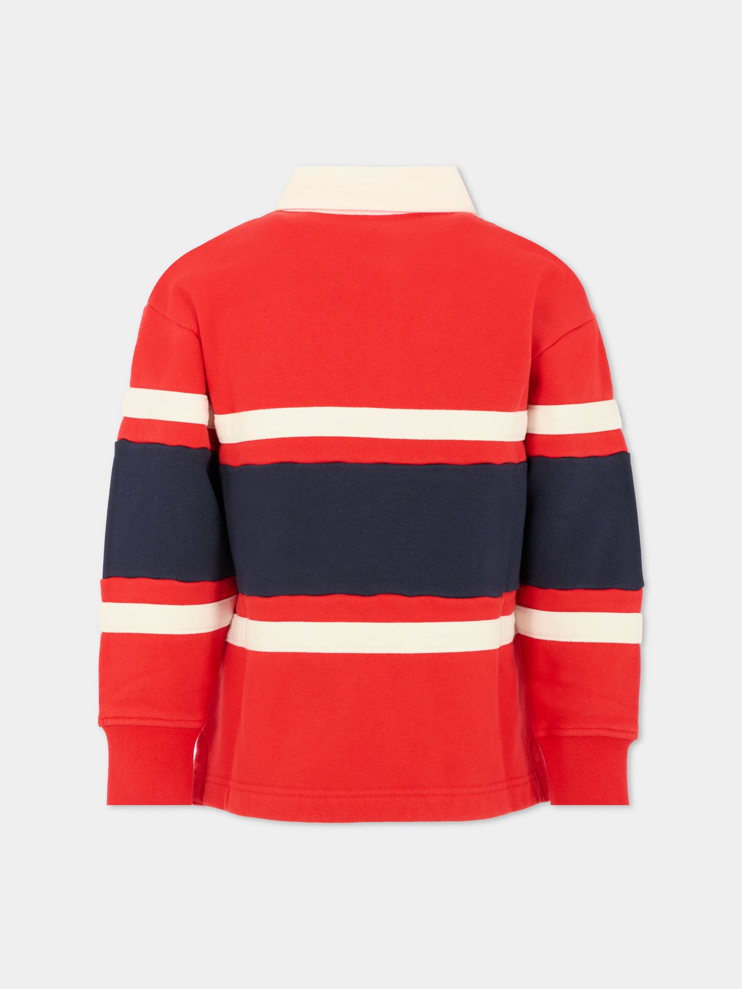 Polo rossa per bambino con logo,Palm Angels,PBBA015F25FLE0012503