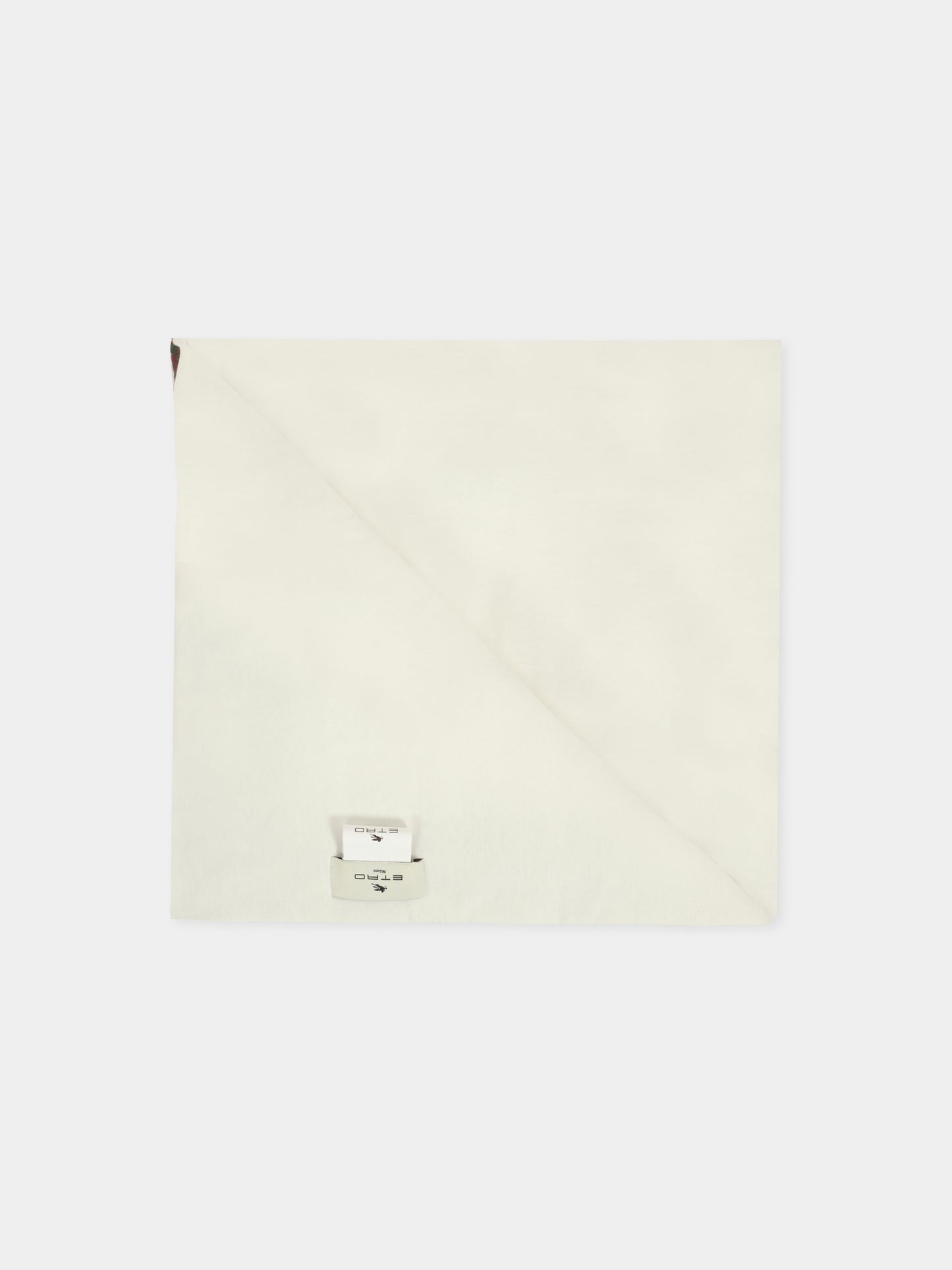 Coperta bianca per neonati con Pegaso e stampa paisley,Etro,GX0540 Z3186 101MA