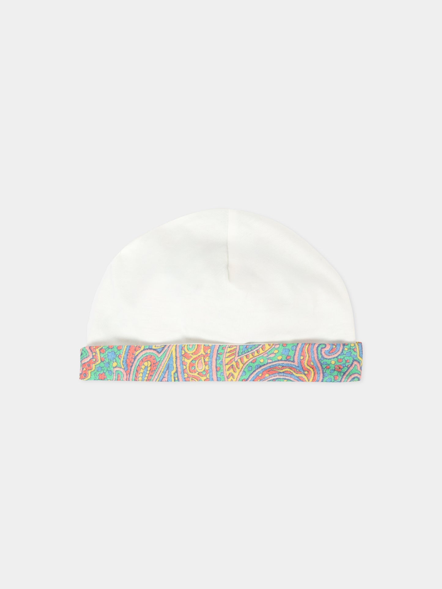 Set tutina avorio per neonati con Pegaso multicolor e logo,Etro,GXB560 Z3186 101MC