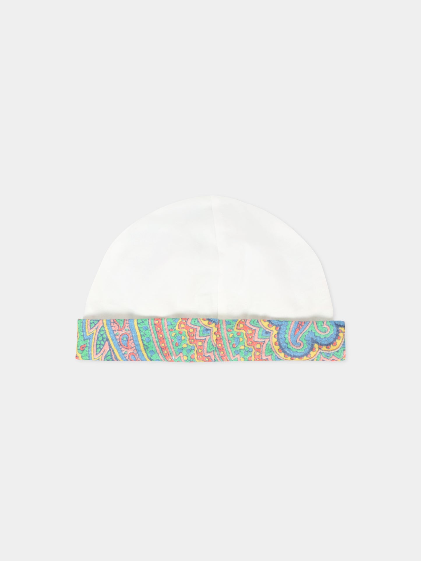 Set tutina avorio per neonati con Pegaso multicolor e logo,Etro,GXB560 Z3186 101MC