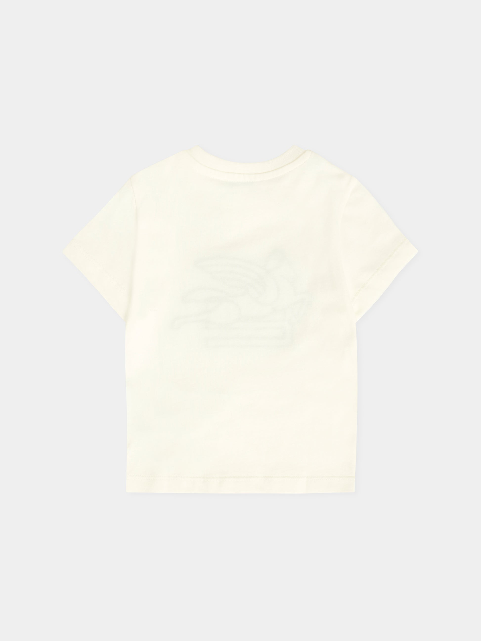 T-shirt avorio per neonato con logo e Pegaso,Etro,GX8511 Z2904 101