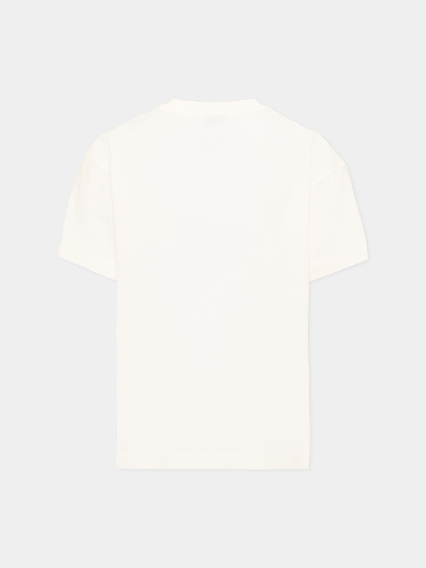 Ivory t-shirt for kids with logo