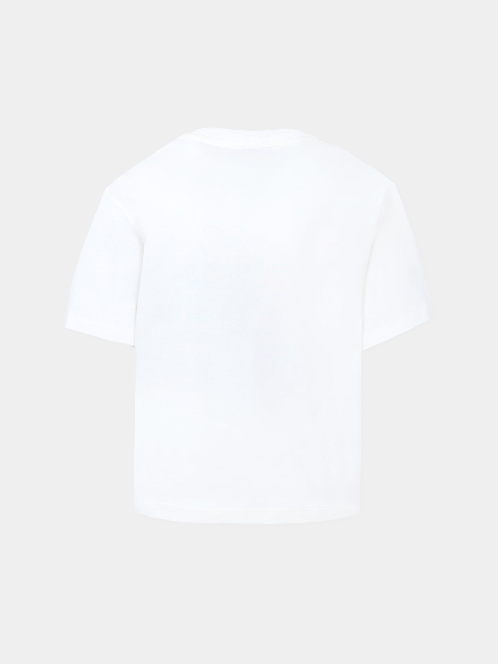 T-shirt bianca per bambina con Curb Basket,Lanvin Petite,N30255 117