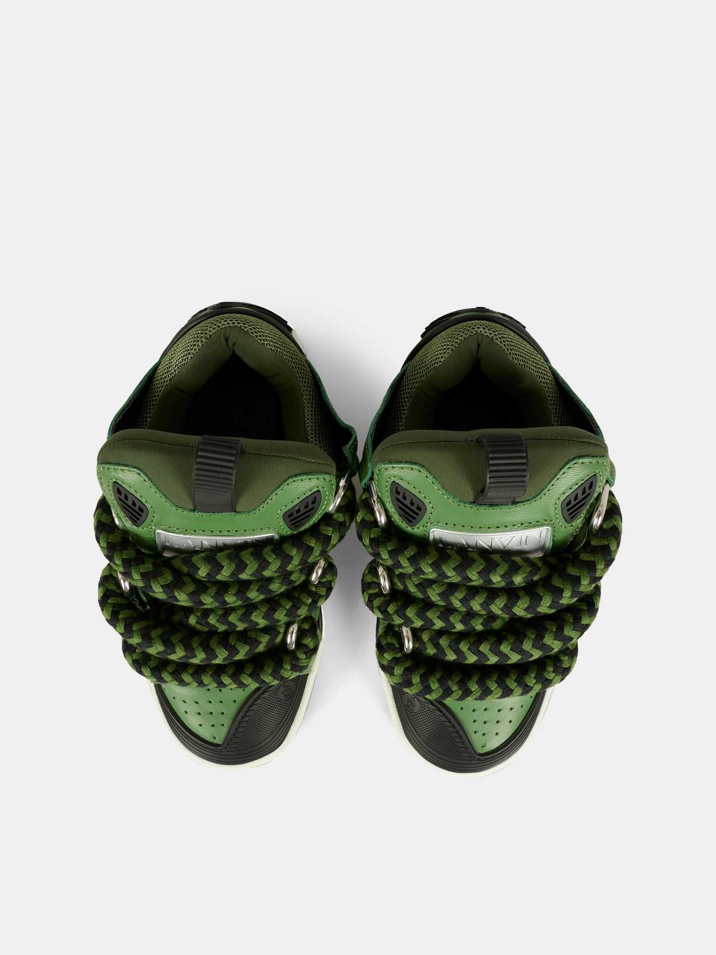 Sneakers verdi per bambino con logo,Lanvin Petite,N30308 665