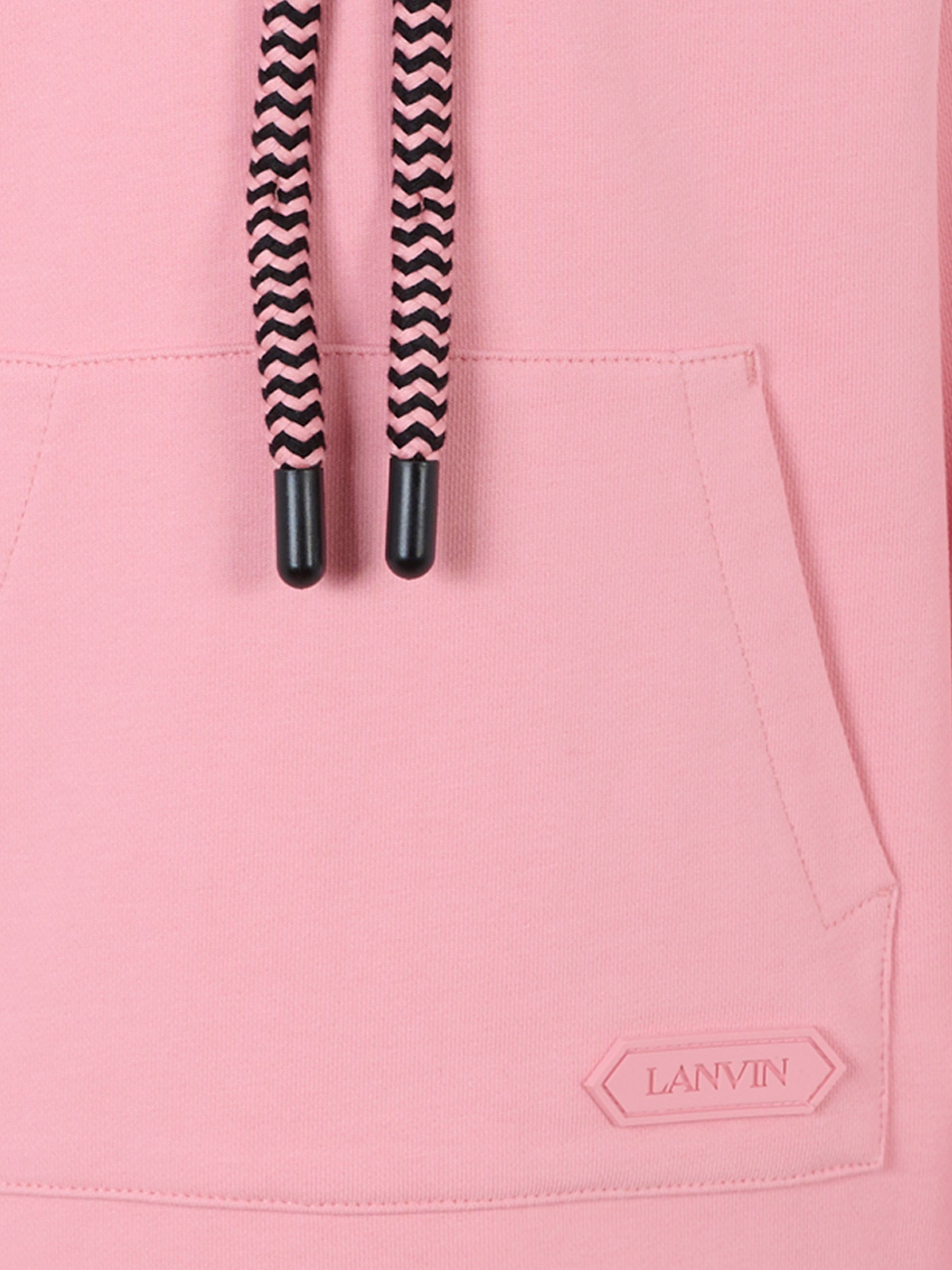 Vestito rosa per bambina con logo,Lanvin Petite,N30312 48N