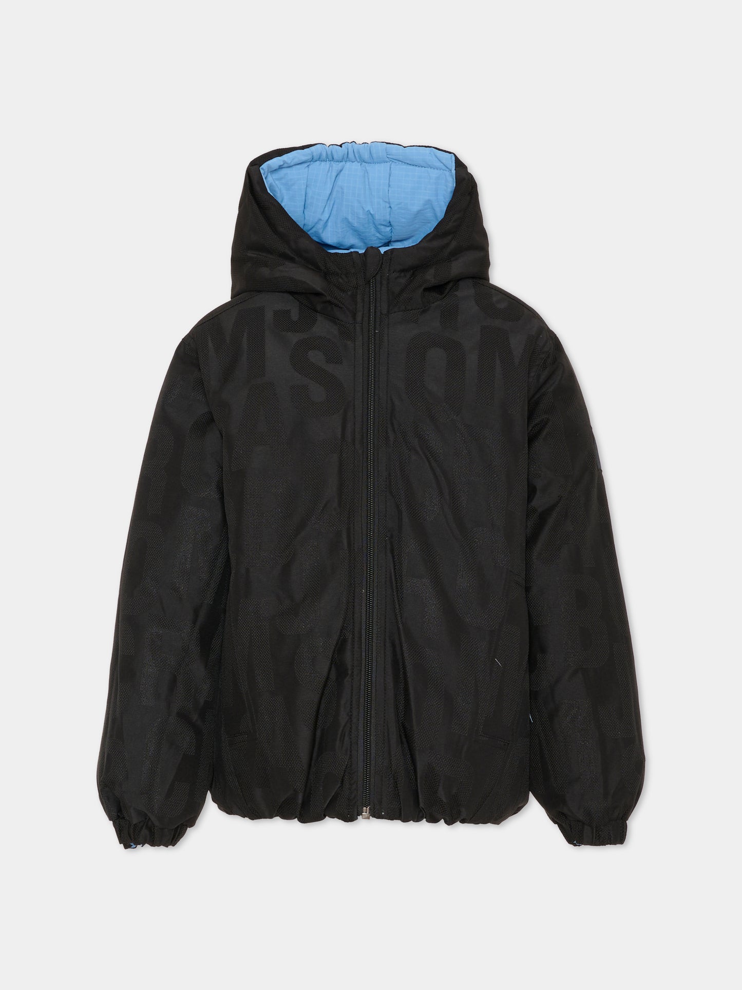 Piumino reversibile azzurro per bambino con logo,Marc Jacobs,W60618 V70