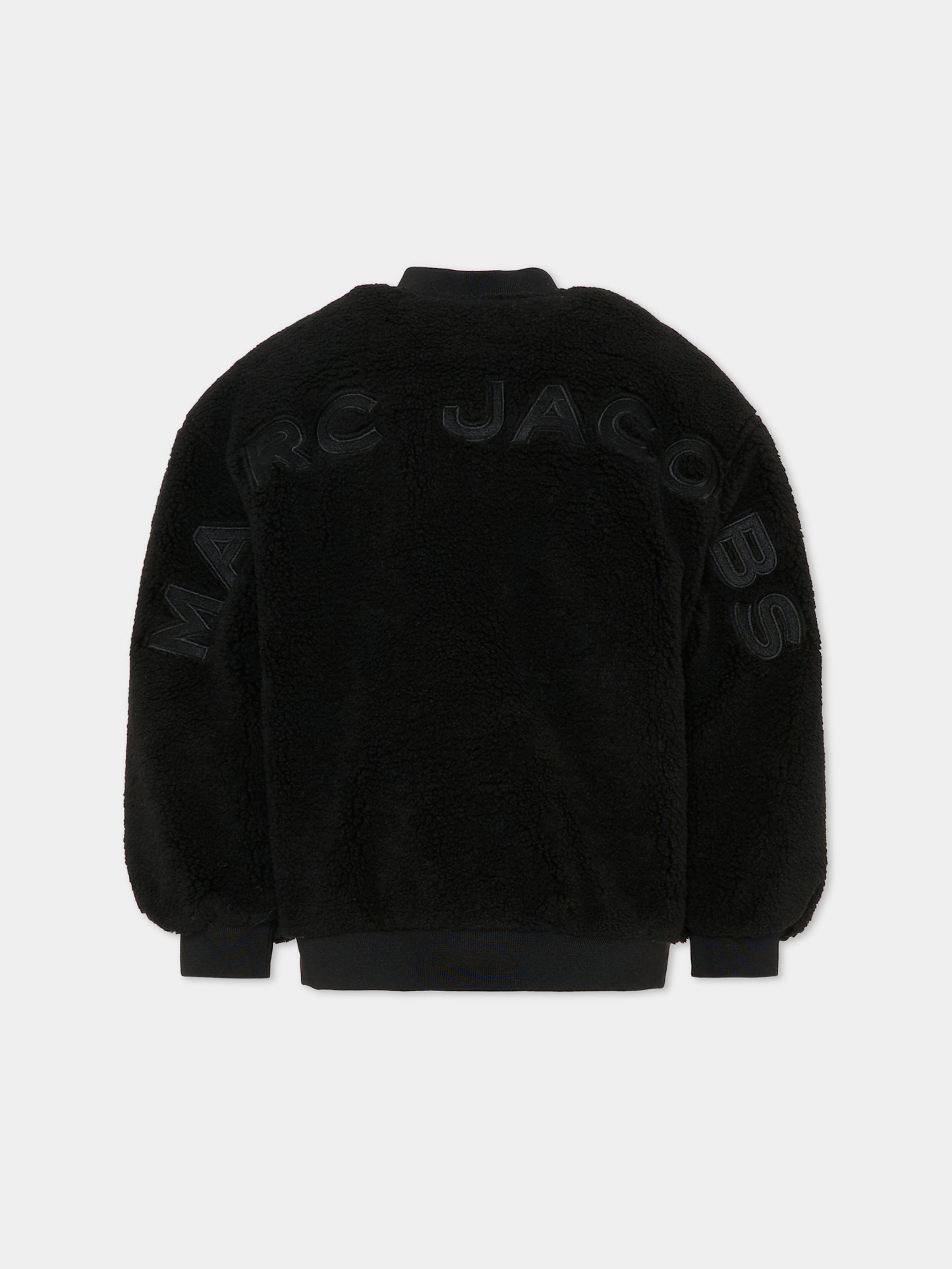 Bomber nero per bambino con logo,Marc Jacobs,W60621 09B