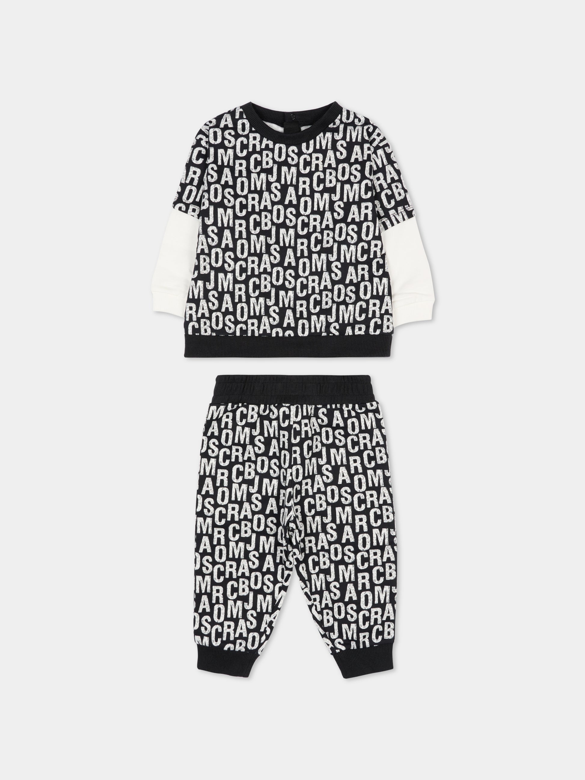 Completo nero per neonaro con logo,Marc Jacobs,W60662 09B