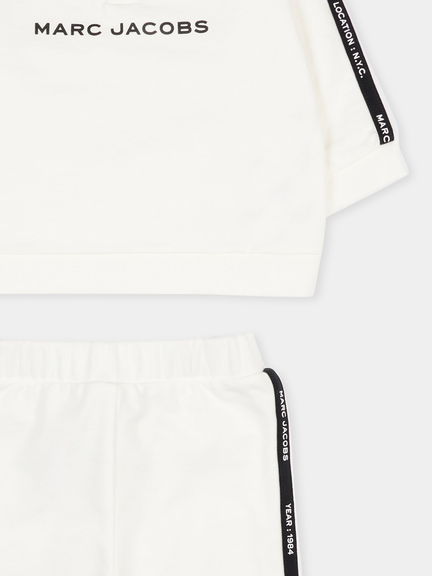 Completo avorio per neonato con logo,Marc Jacobs,W60663 126