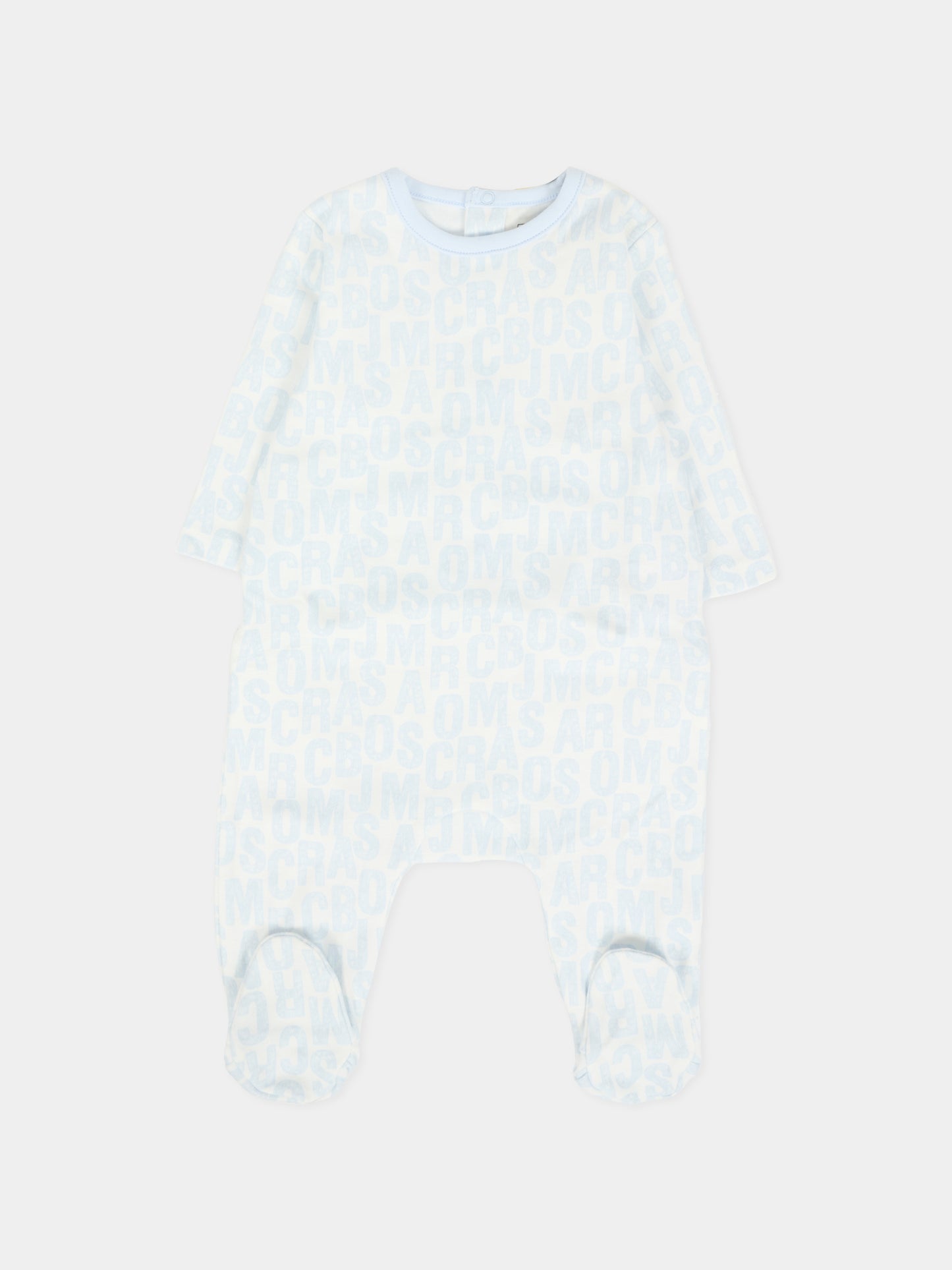 Set tutina celeste per neonato con logo,Marc Jacobs,W60668 791