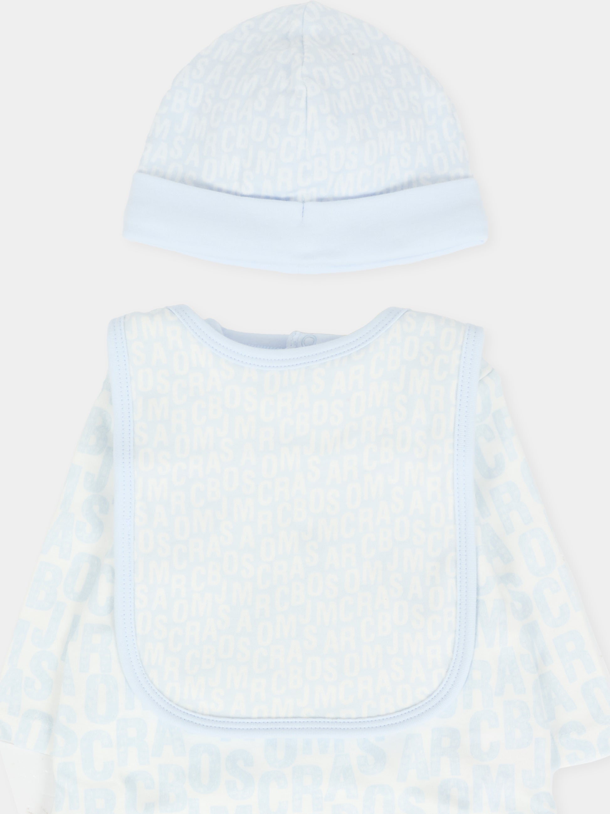 Set tutina celeste per neonato con logo,Marc Jacobs,W60668 791